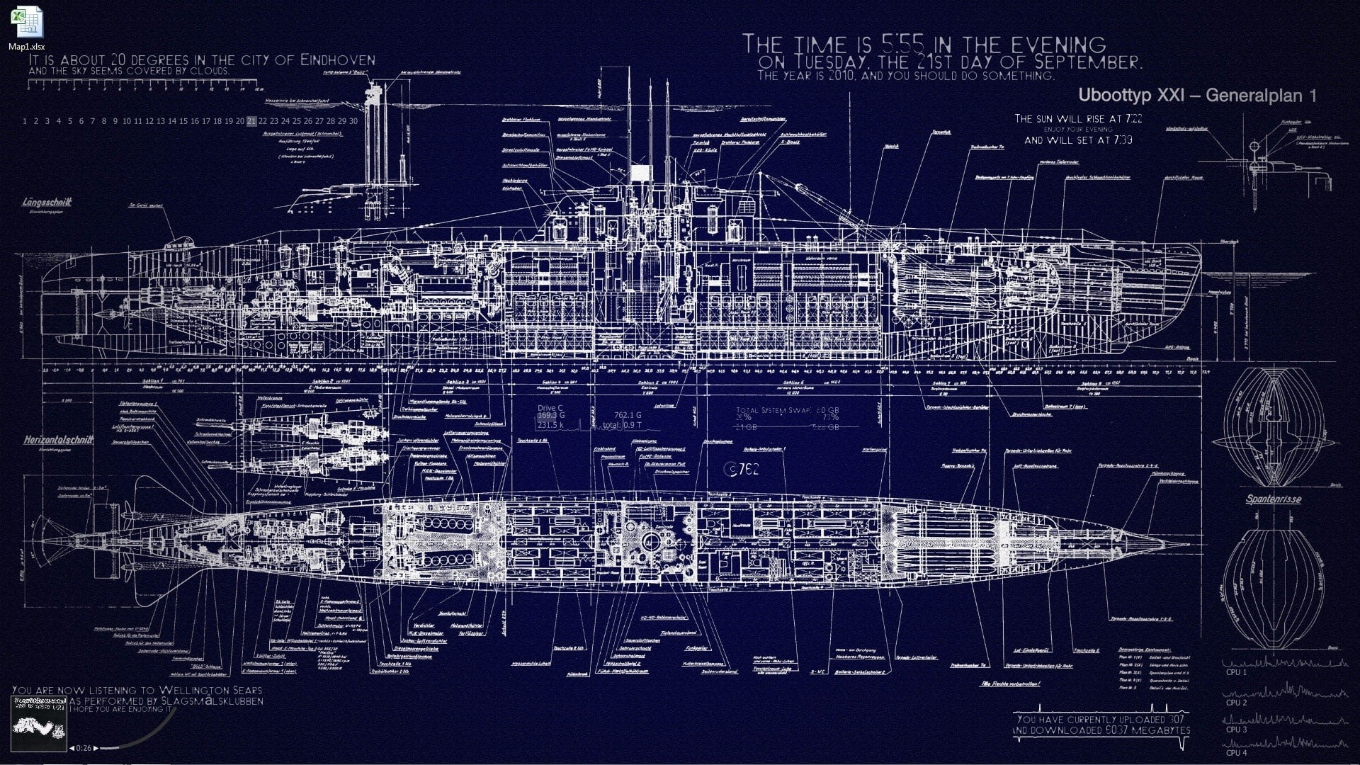 ship model scale layout, submarine, blueprints, vehicle, no people
