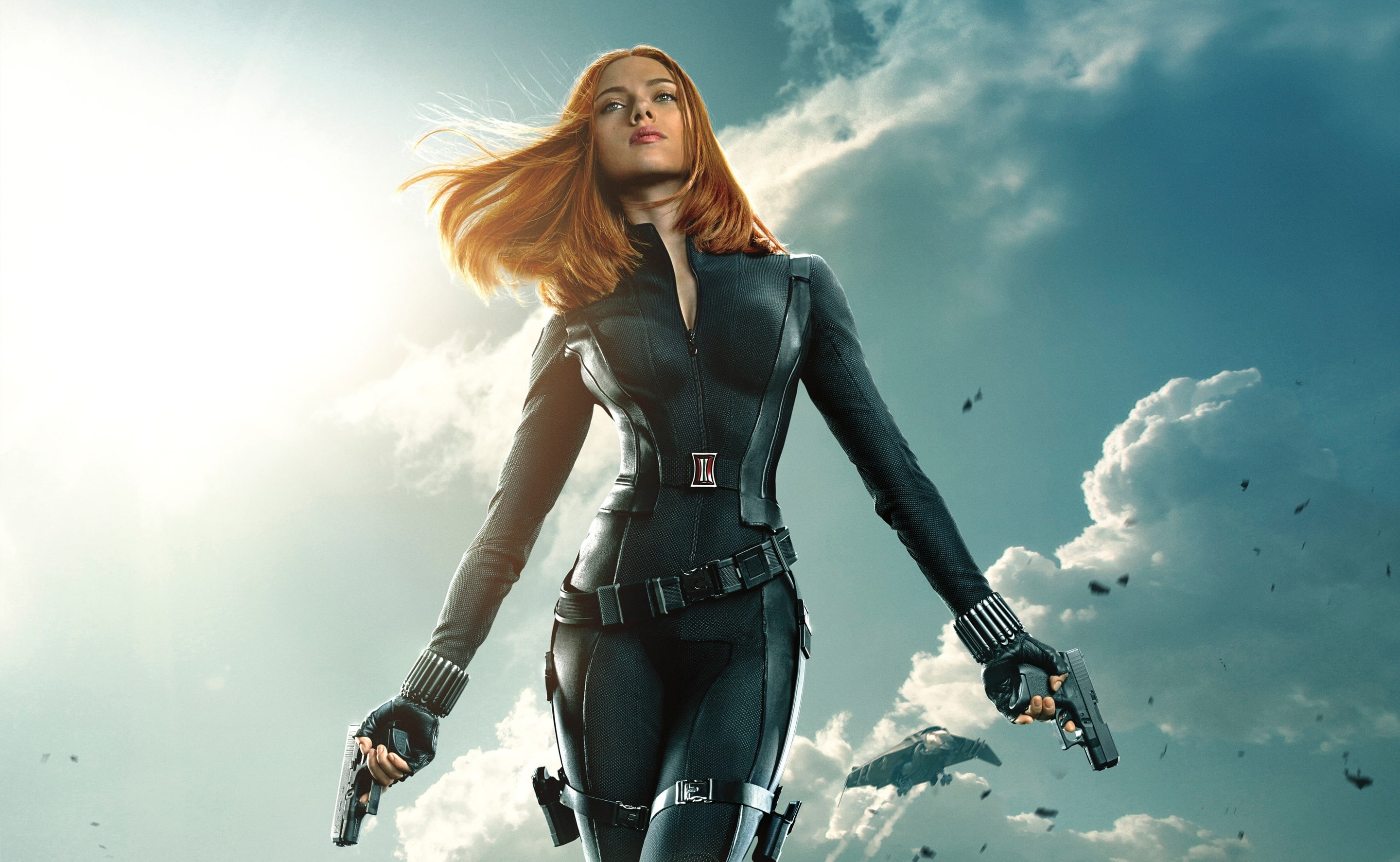 Black Widow in Captain America The Winter..., Marvel Avengers Black Widow wallpaper