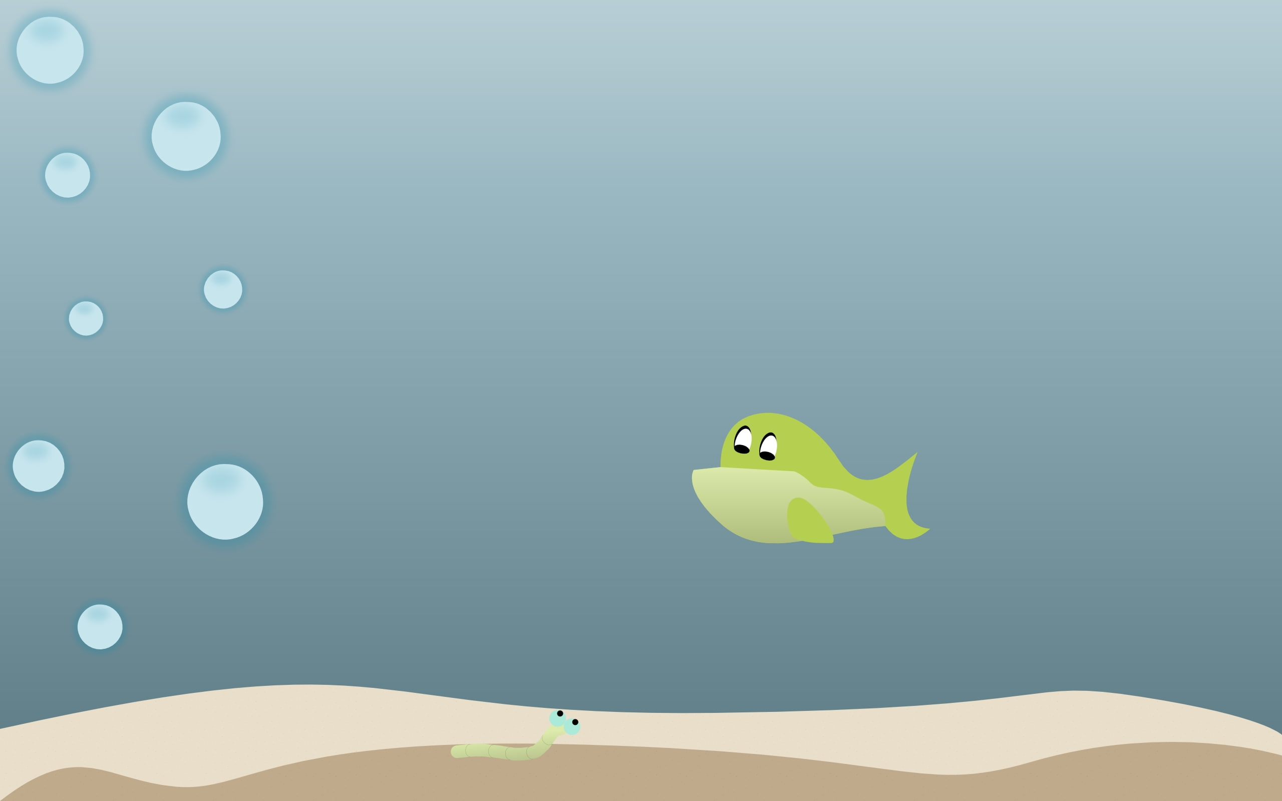 Fish, Under Water, Bubbles
