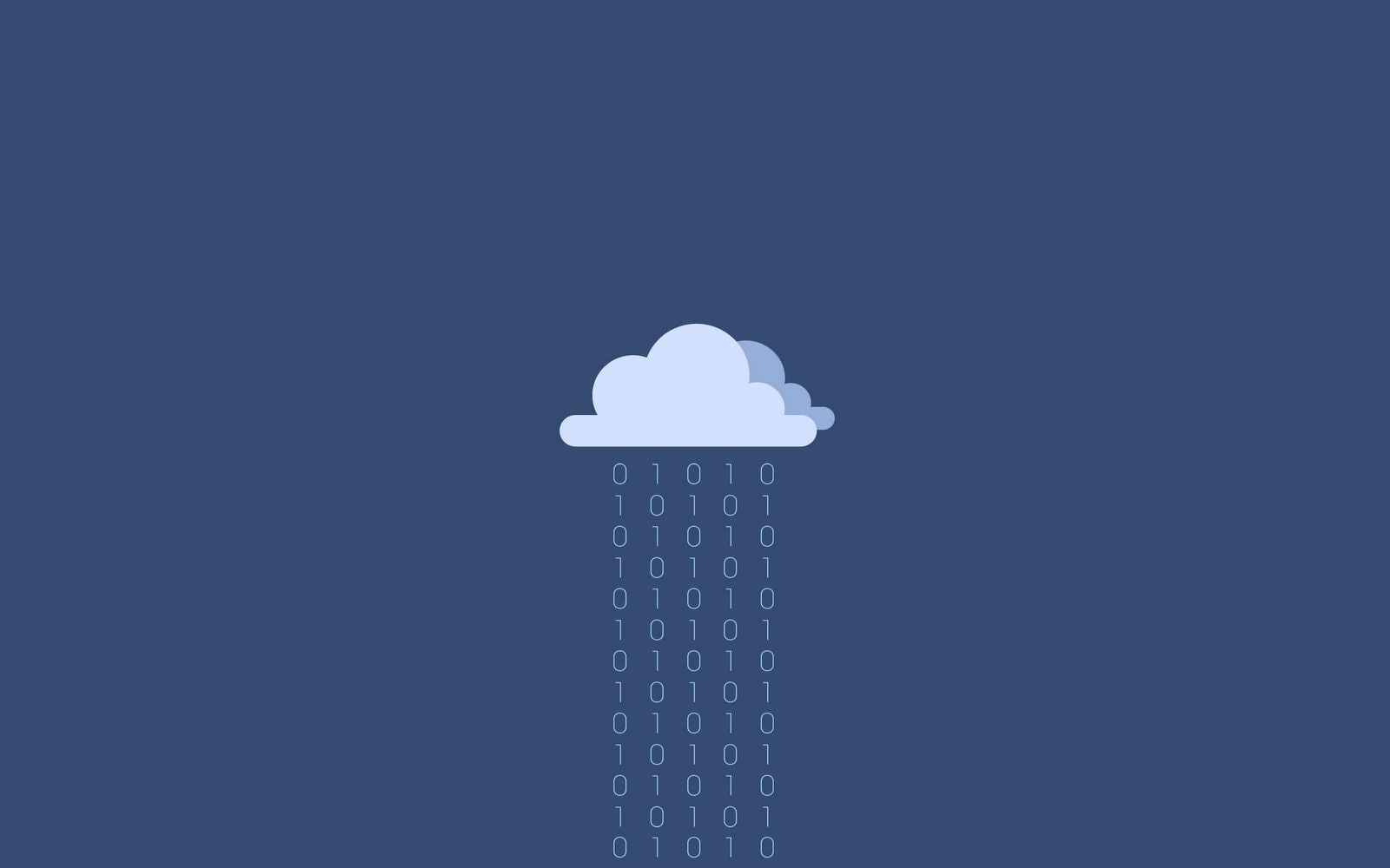 vector, rain, clouds, binary, Flatdesign, numbers, digital art