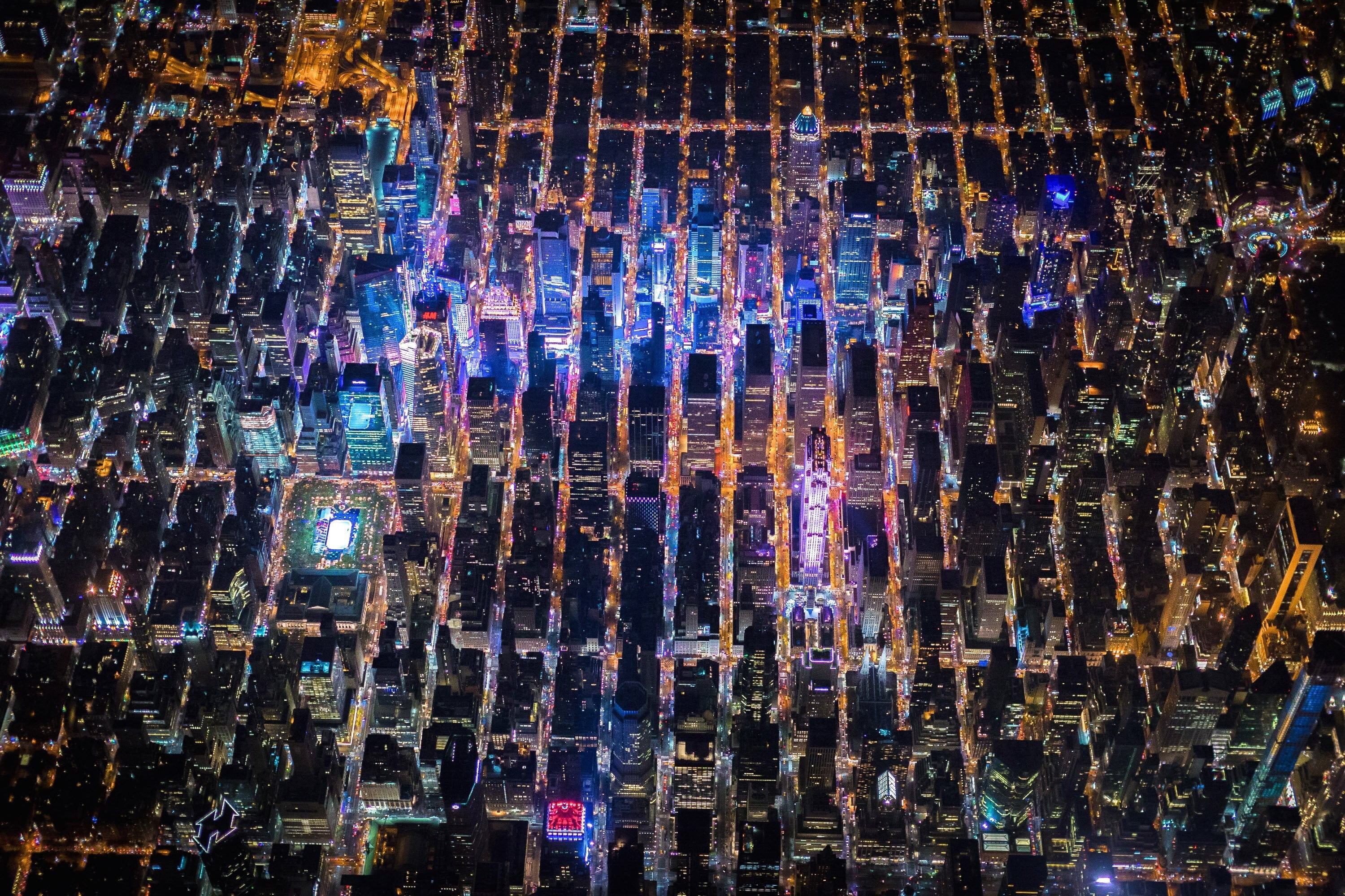 video game wallpaper, New York City, Times Square, USA, night