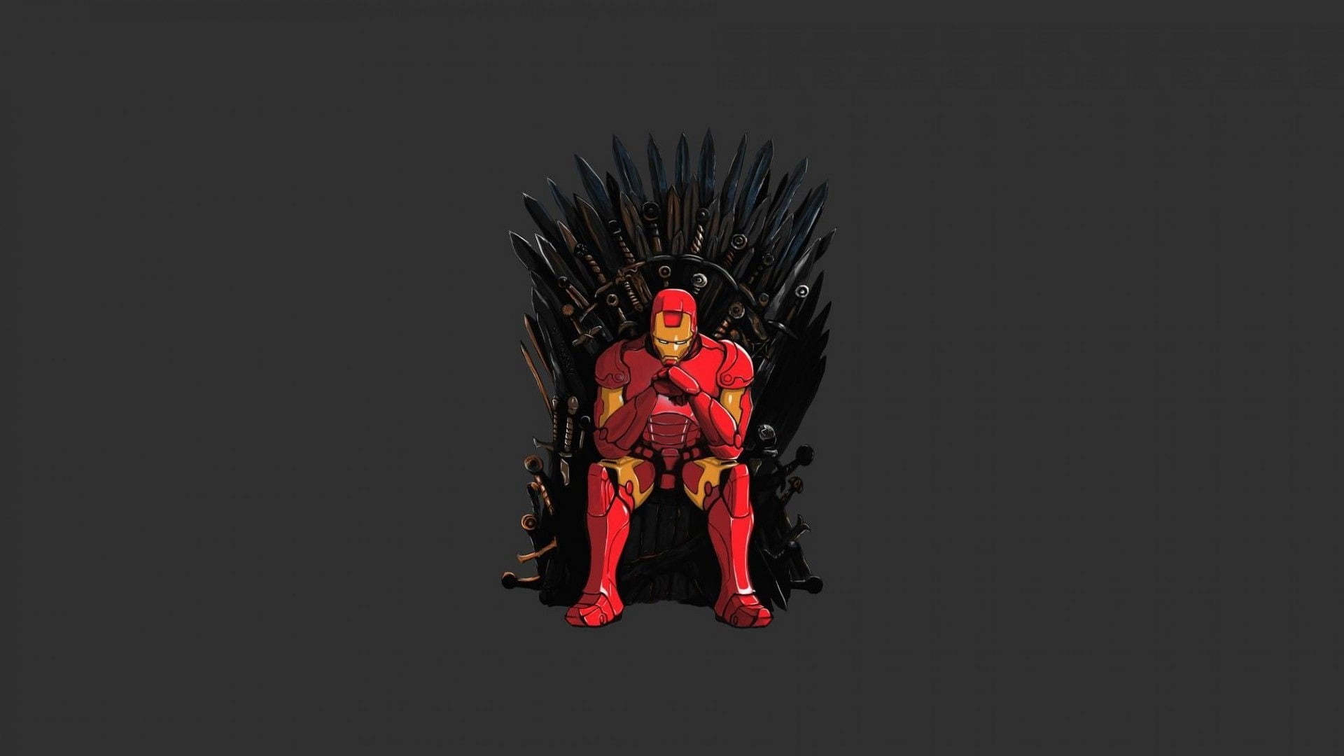 Marvel Iron Man wallpaper, Game of Thrones, Iron Throne, crossover
