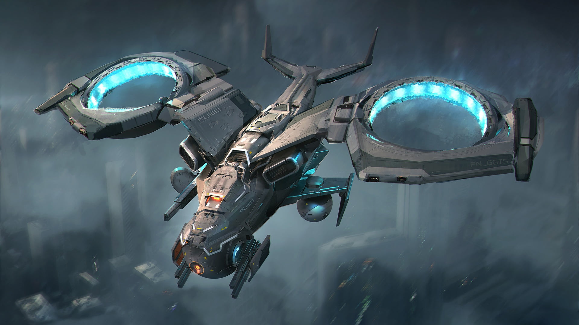 Future, Flight, Helicopter, Wings, Fiction, Concept Art, Transport