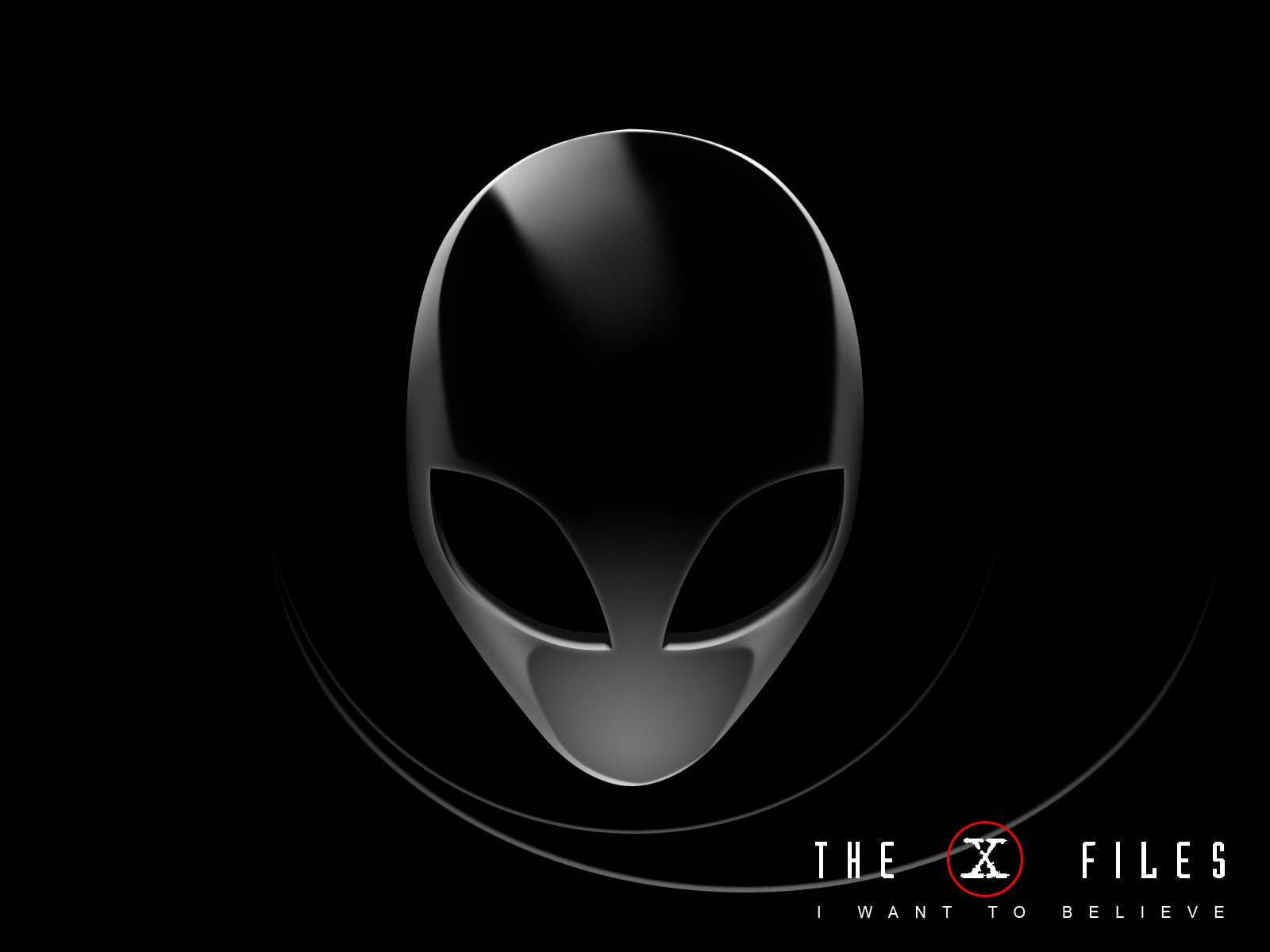 silver Alienware wallpaper, UFO, I want to believe, The X-Files