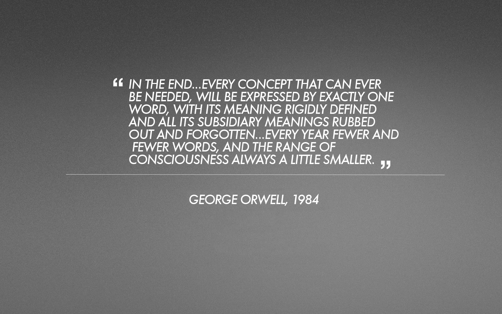 background, george, grey, minimalistic, orwell, quotes, text