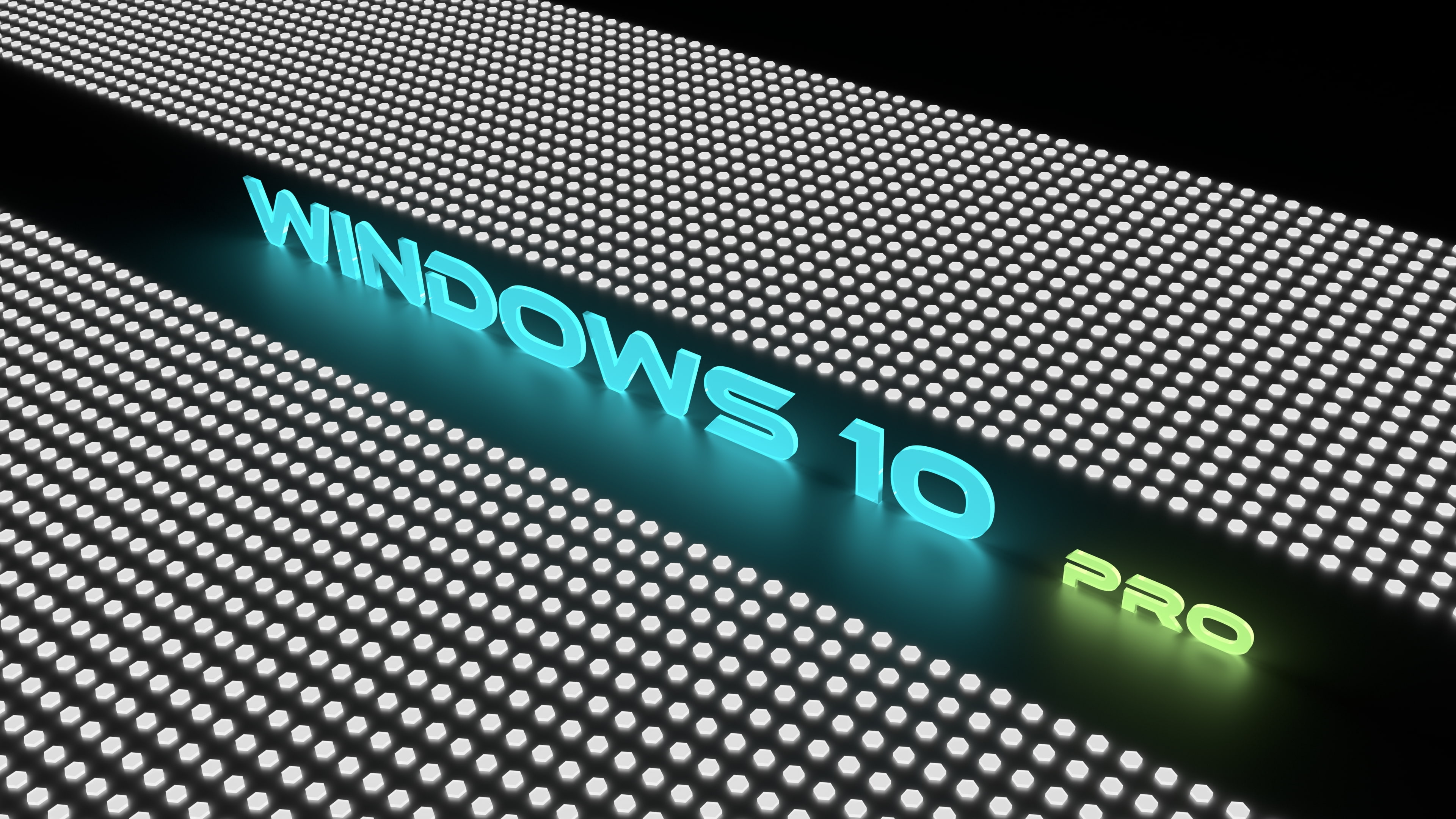 Free download | HD wallpaper: Neon colors, 4K, Windows 10 Pro