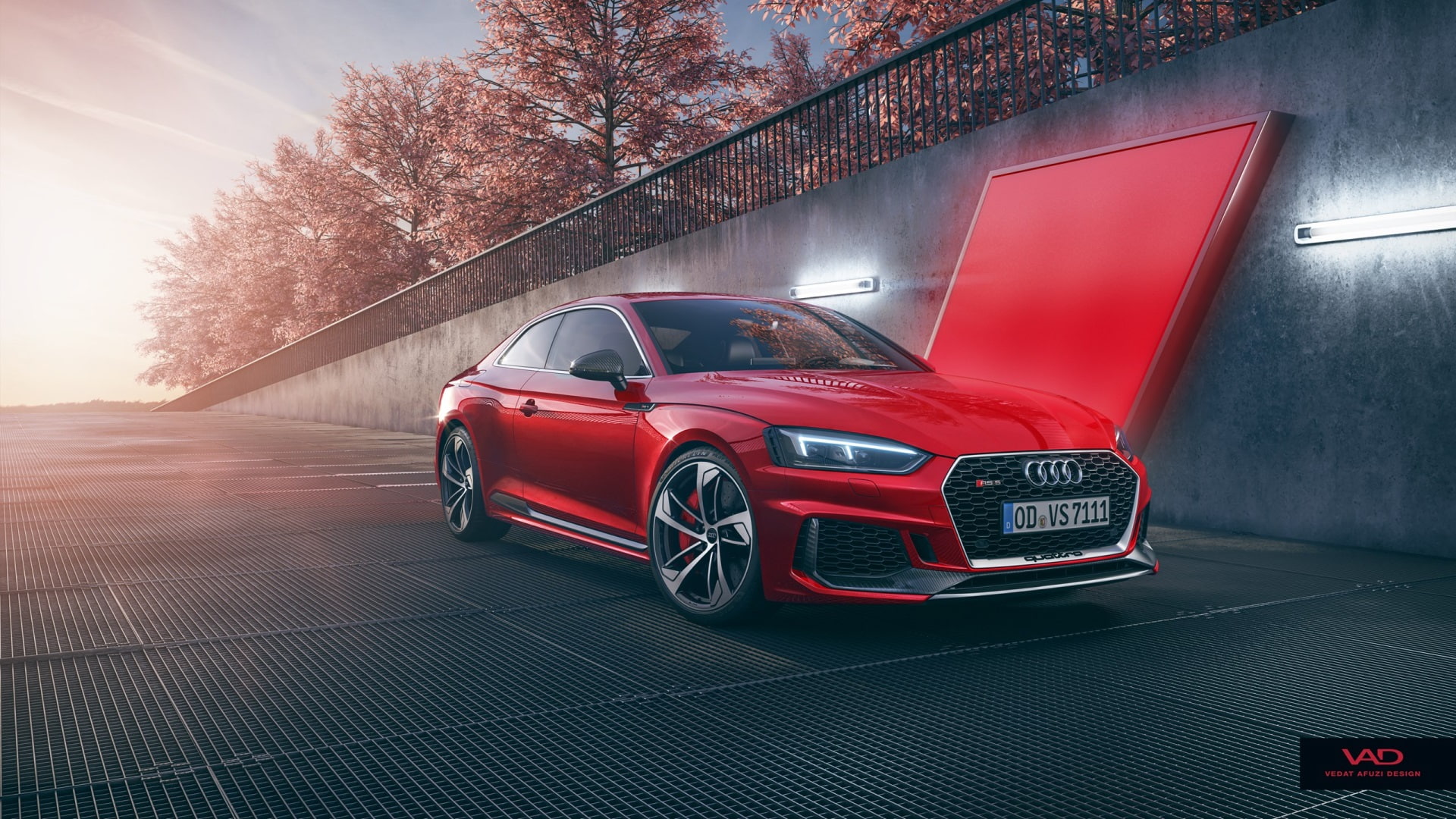 audi rs5 coupe  for wide screen, mode of transportation, car