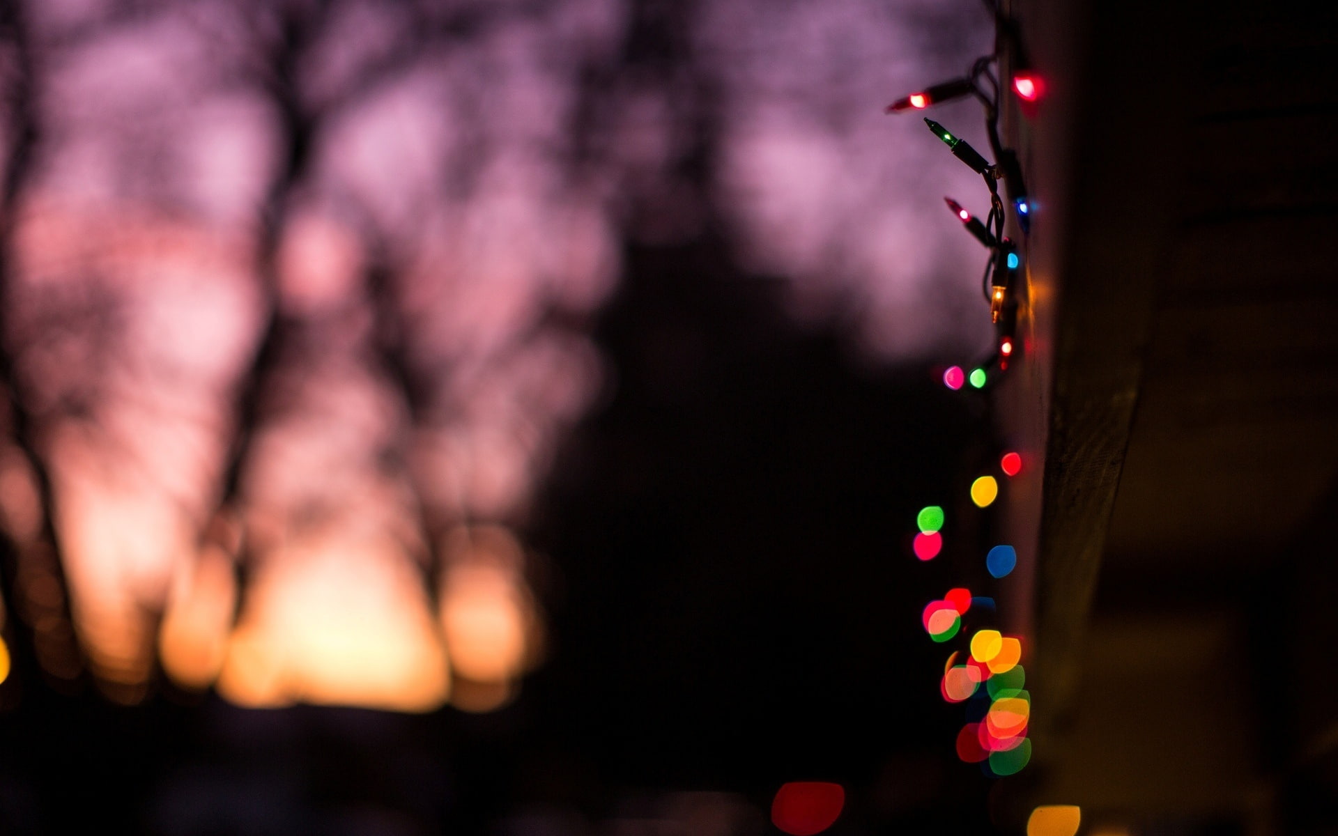 holidays, macro, objects, sky, trees