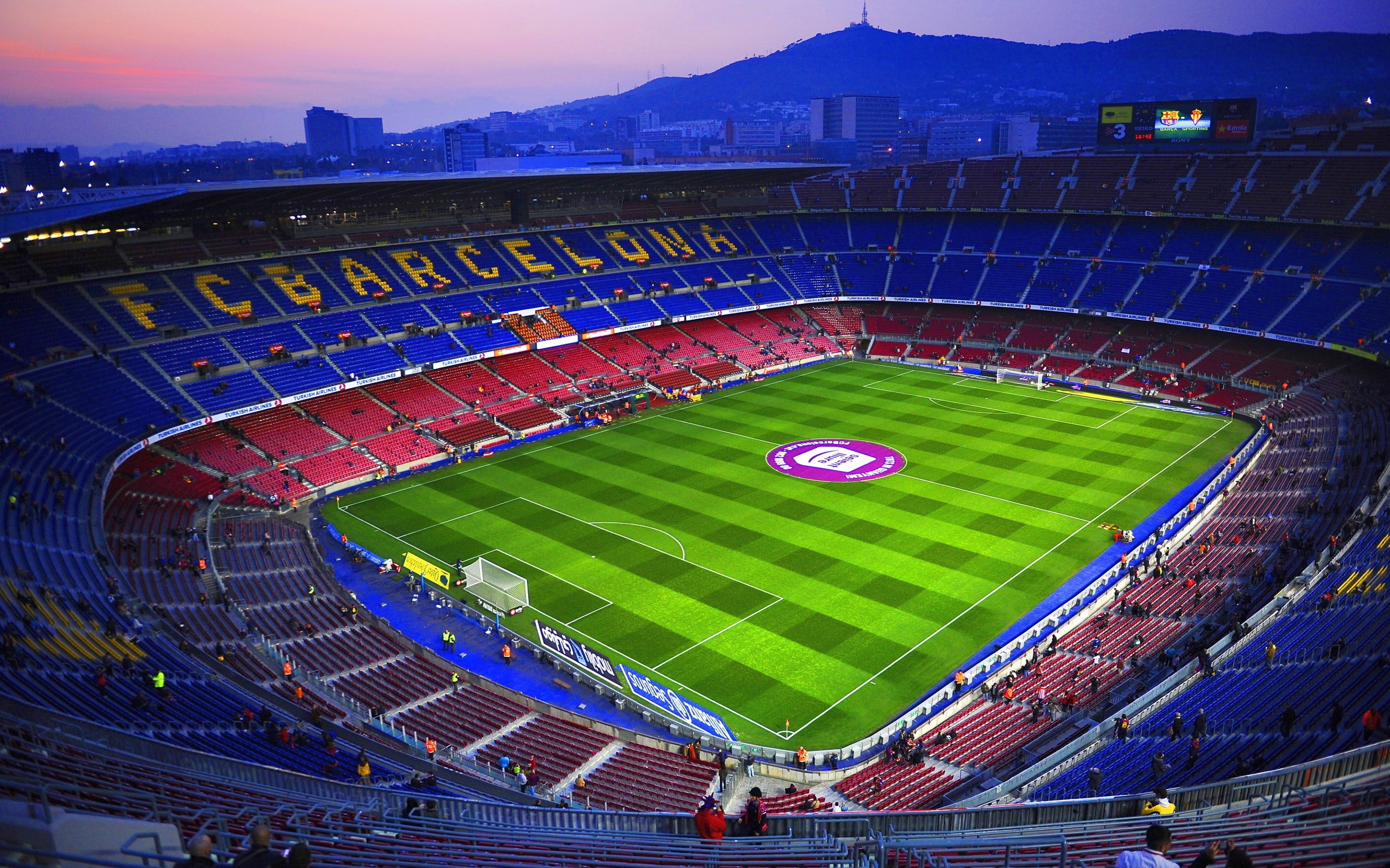 football stadium, Barcelona, FC Barcelona, Camp Nou, sport, grass