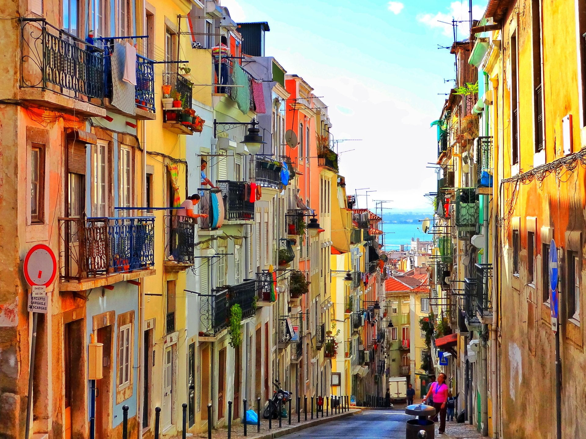 Man Made, Street, Colorful, Colors, House, Lisbon, Portugal