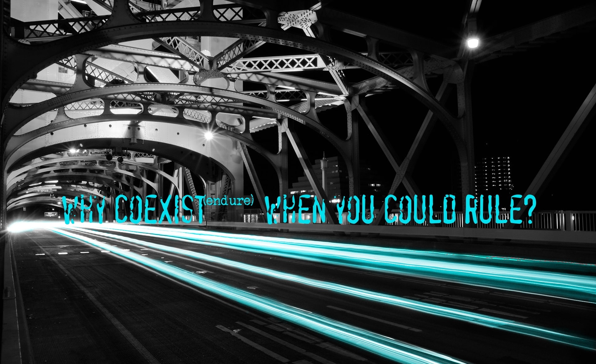 Rule, metal bridge, Aero, Creative, architecture, connection