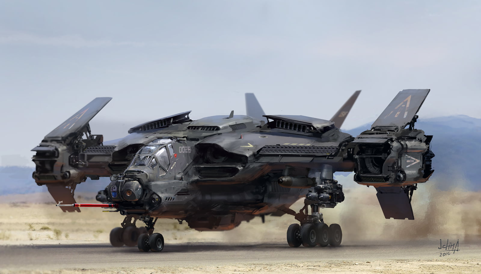 black air ship, aircraft, fantasy art, 3D, render, digital art