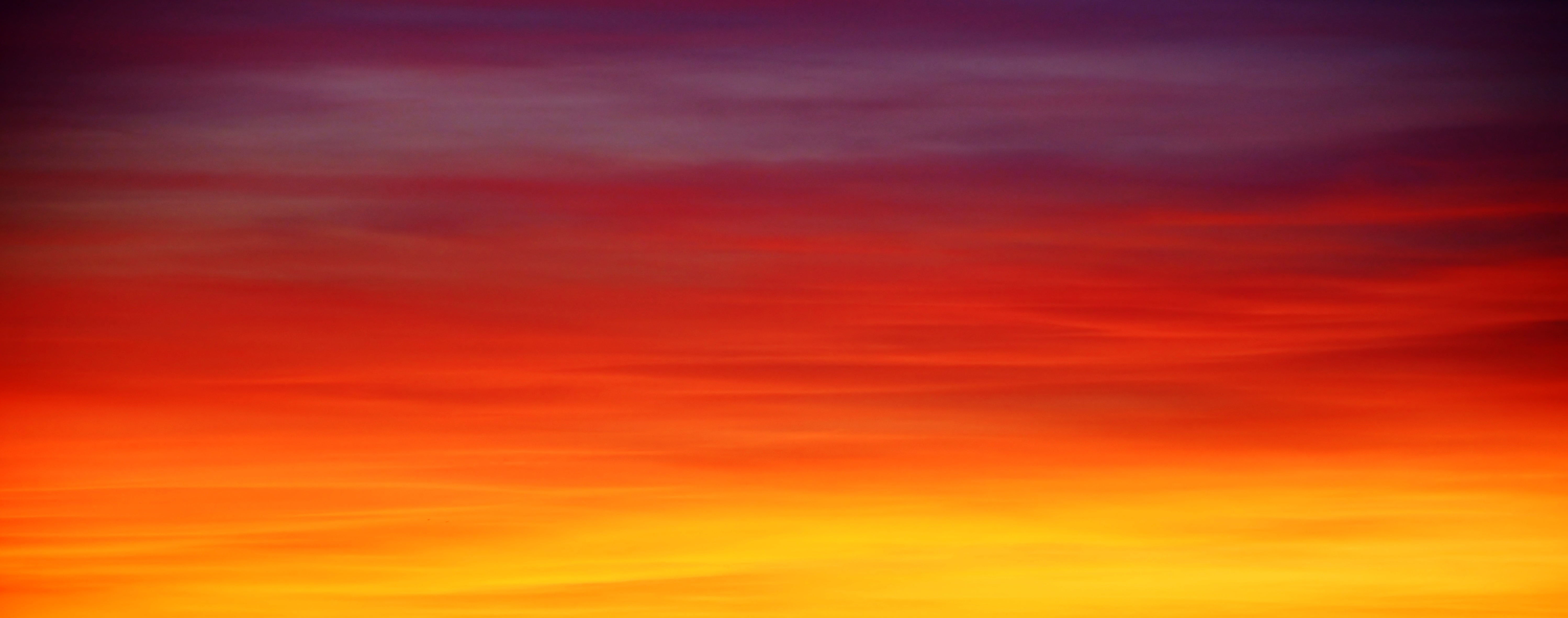 red and yellow clouds, sky, bright, gradient, sunset, nature