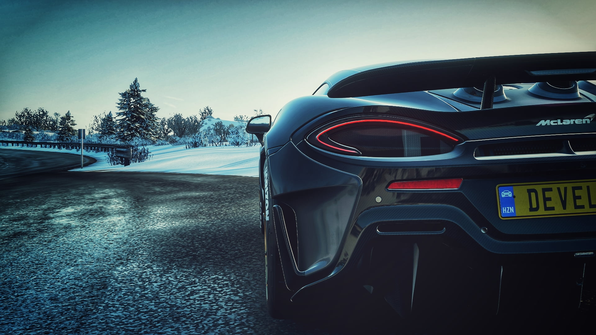 McLaren 600LT, Forza Horizon 4, car, winter