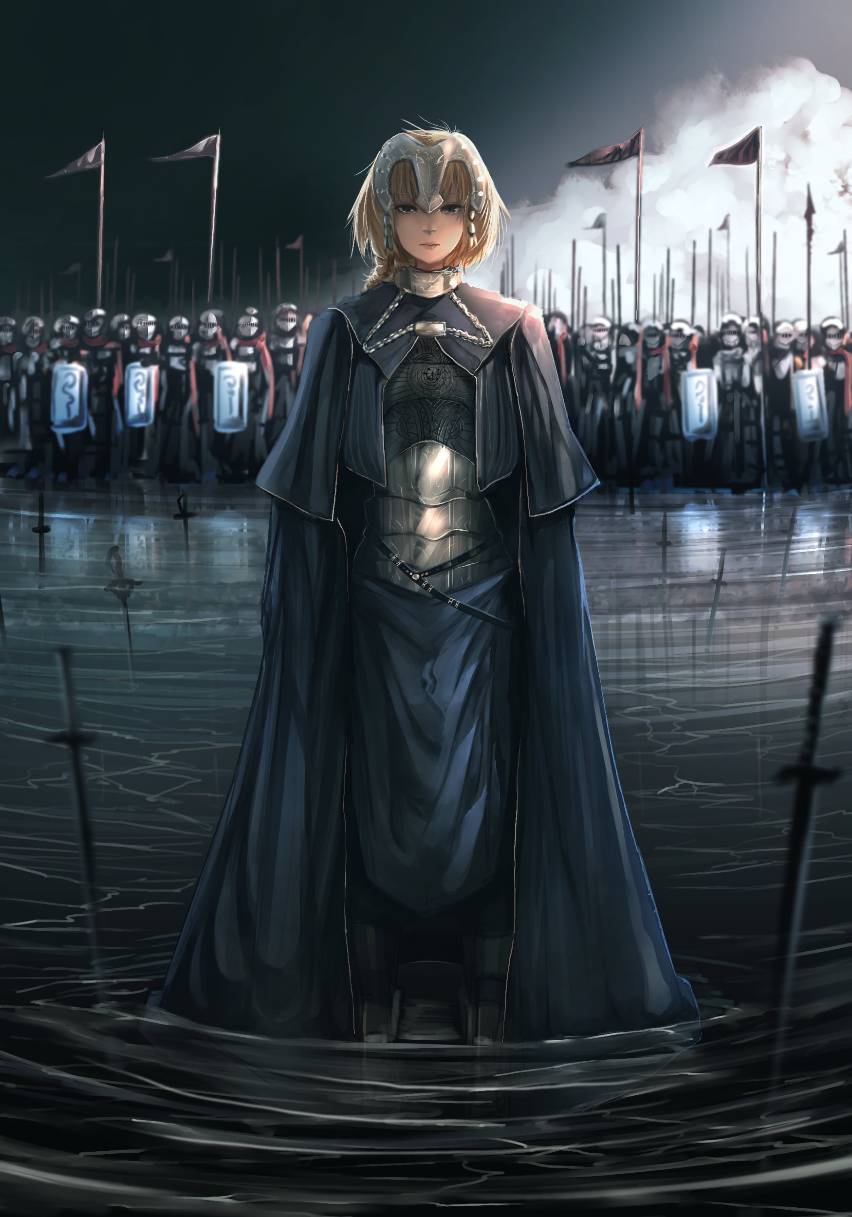 Jeanne De Arc digital art, Fate Series, Fate/Apocrypha , anime girls