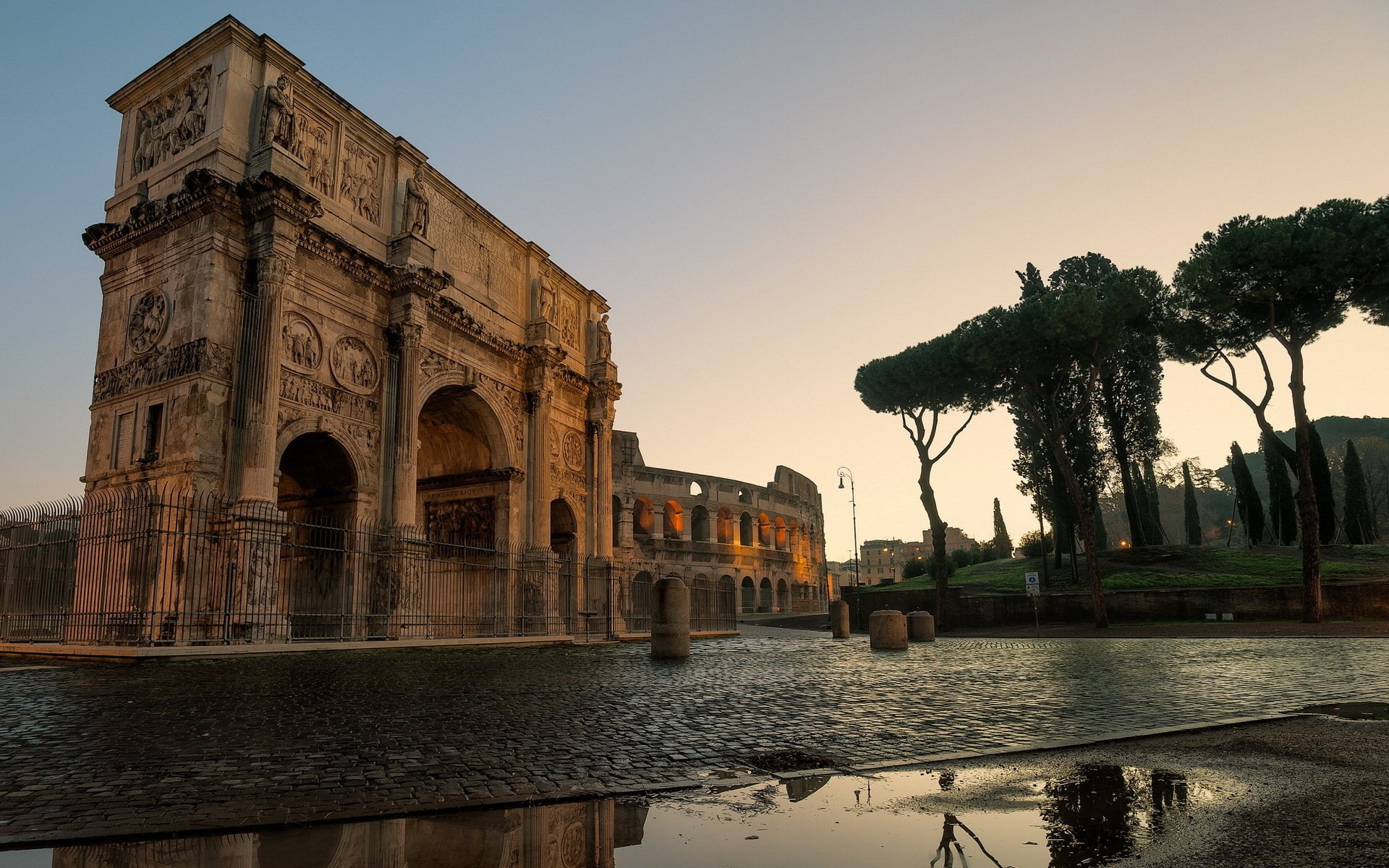 Monuments, Arch Of Constantine, Architecture, Colosseum, Columns
