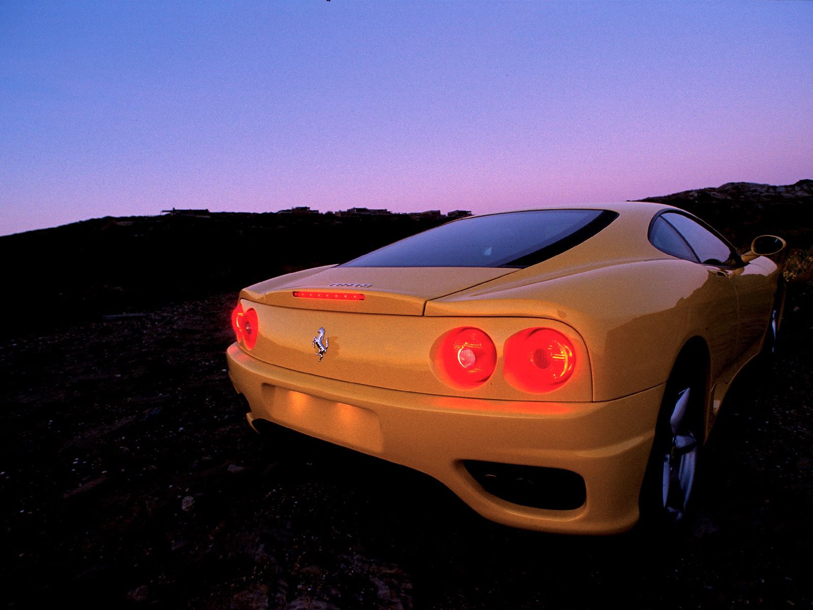 Ferrari 360 Modena Yellow Rear, cars