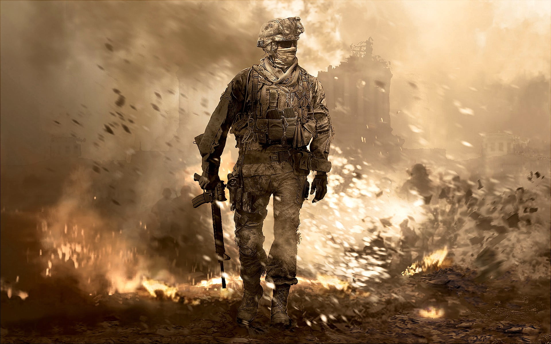 soldier wallpaper, Call of Duty Modern Warfare 2, video games