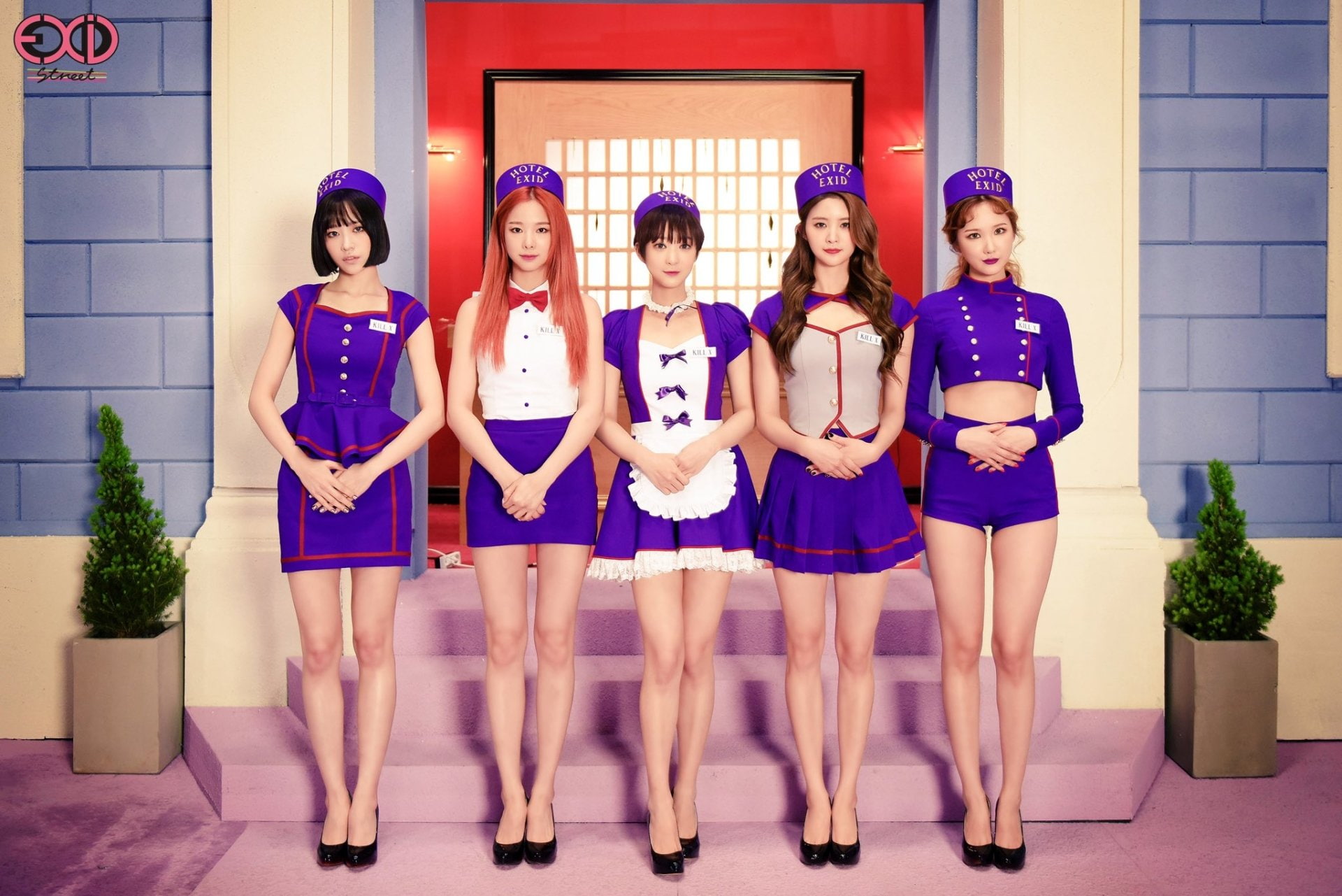 Band (Music), EXID, group of people, women, portrait, looking at camera