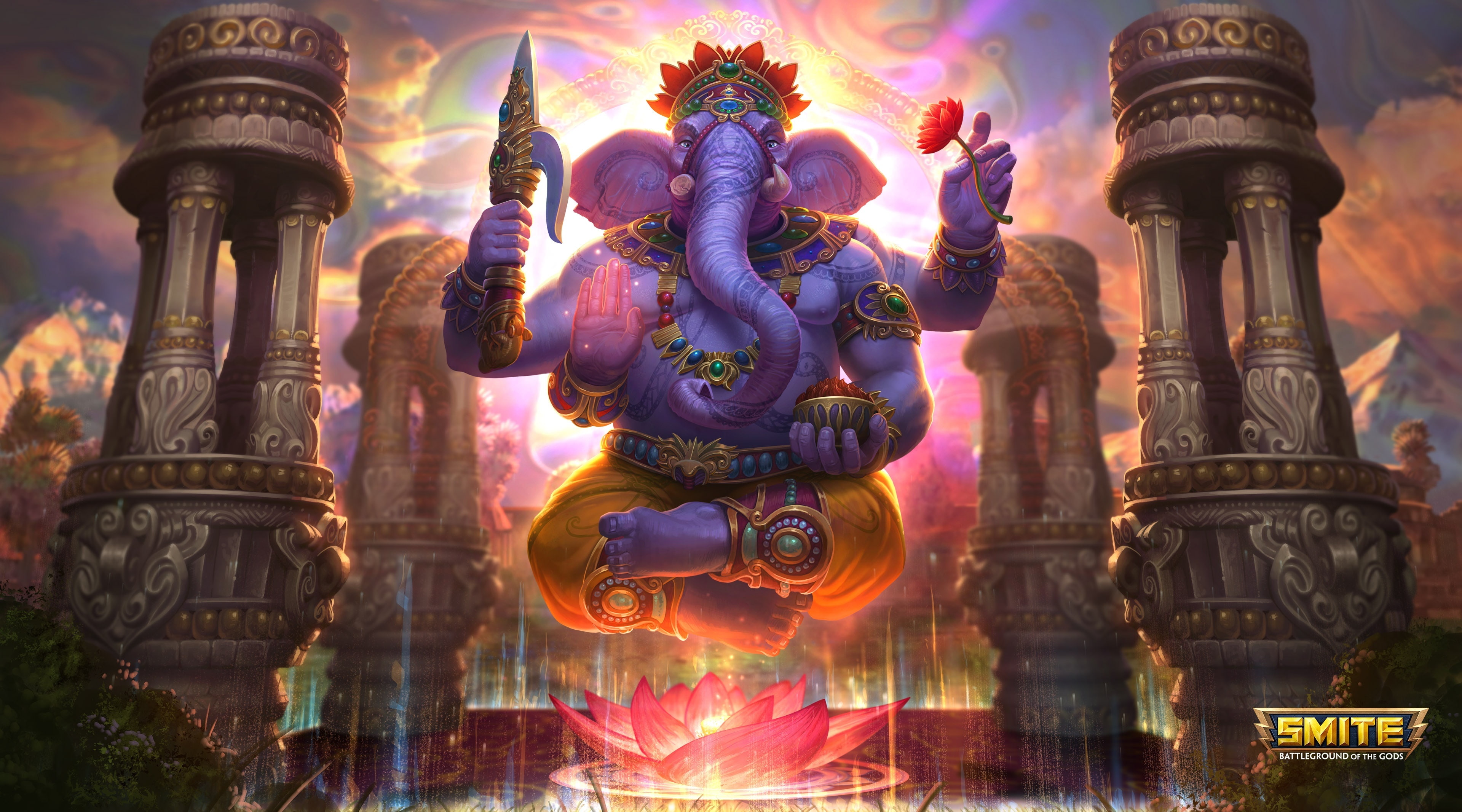 Ganesha God of Success Smite Video Game, Games, Other Games, architecture