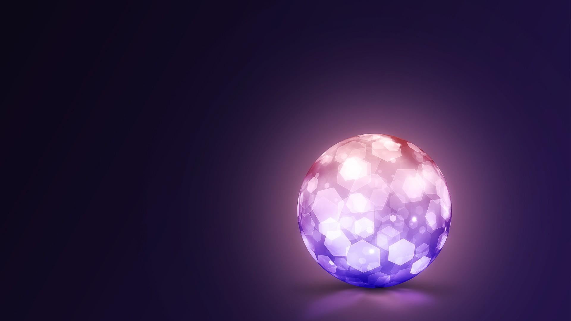 abstract, sphere, copy space, illuminated, single object, shiny