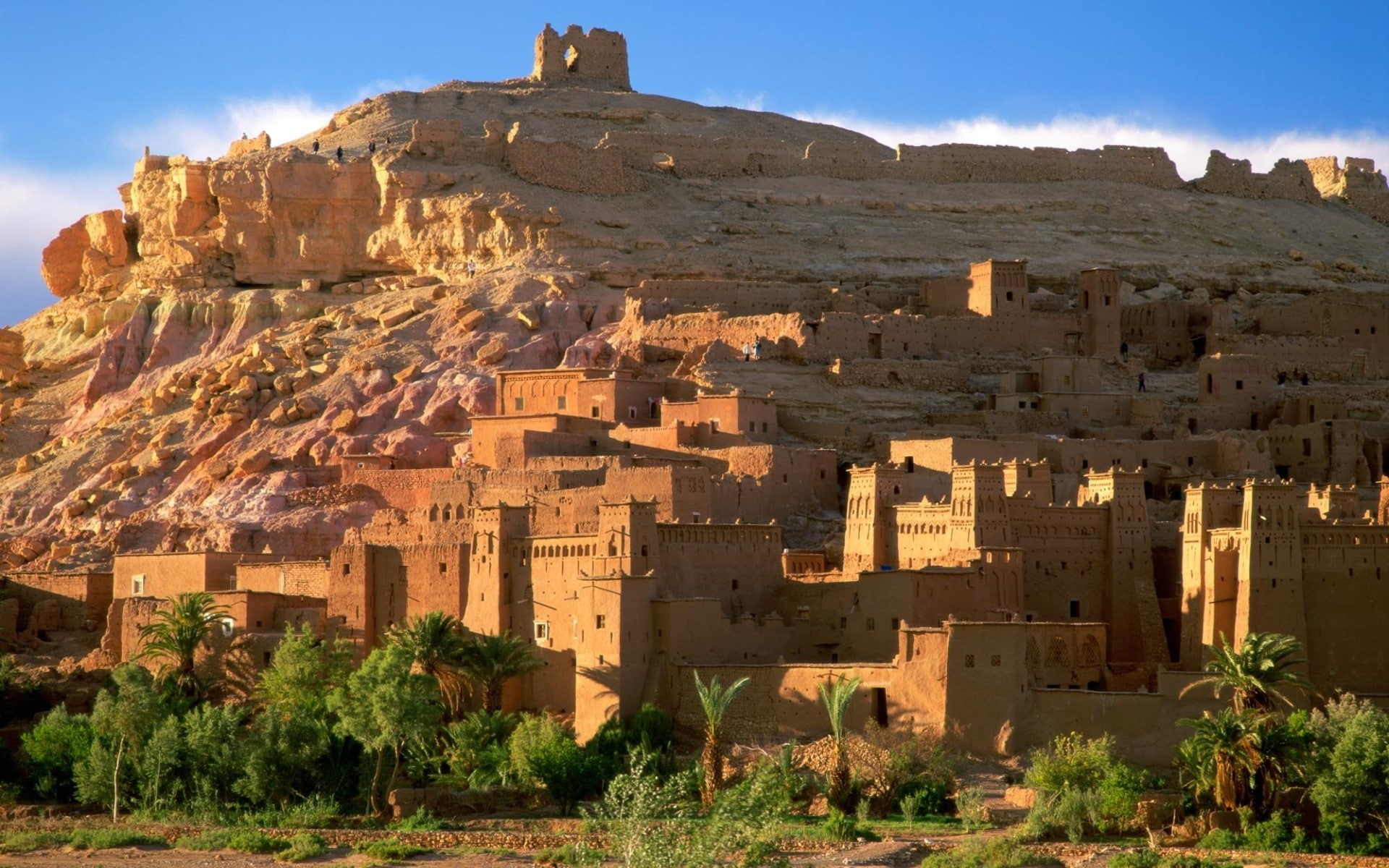 Kasbah, Ruins, Sand, Morocco, Africa, architecture, building exterior