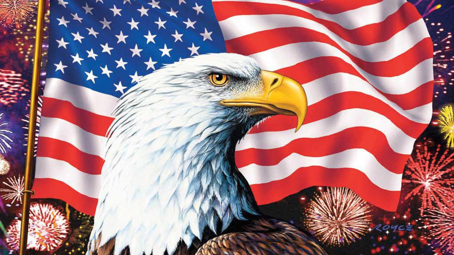 American Flag Bald Eagle Symbols Of America Hd Wallpaper High Definition 1920×1080