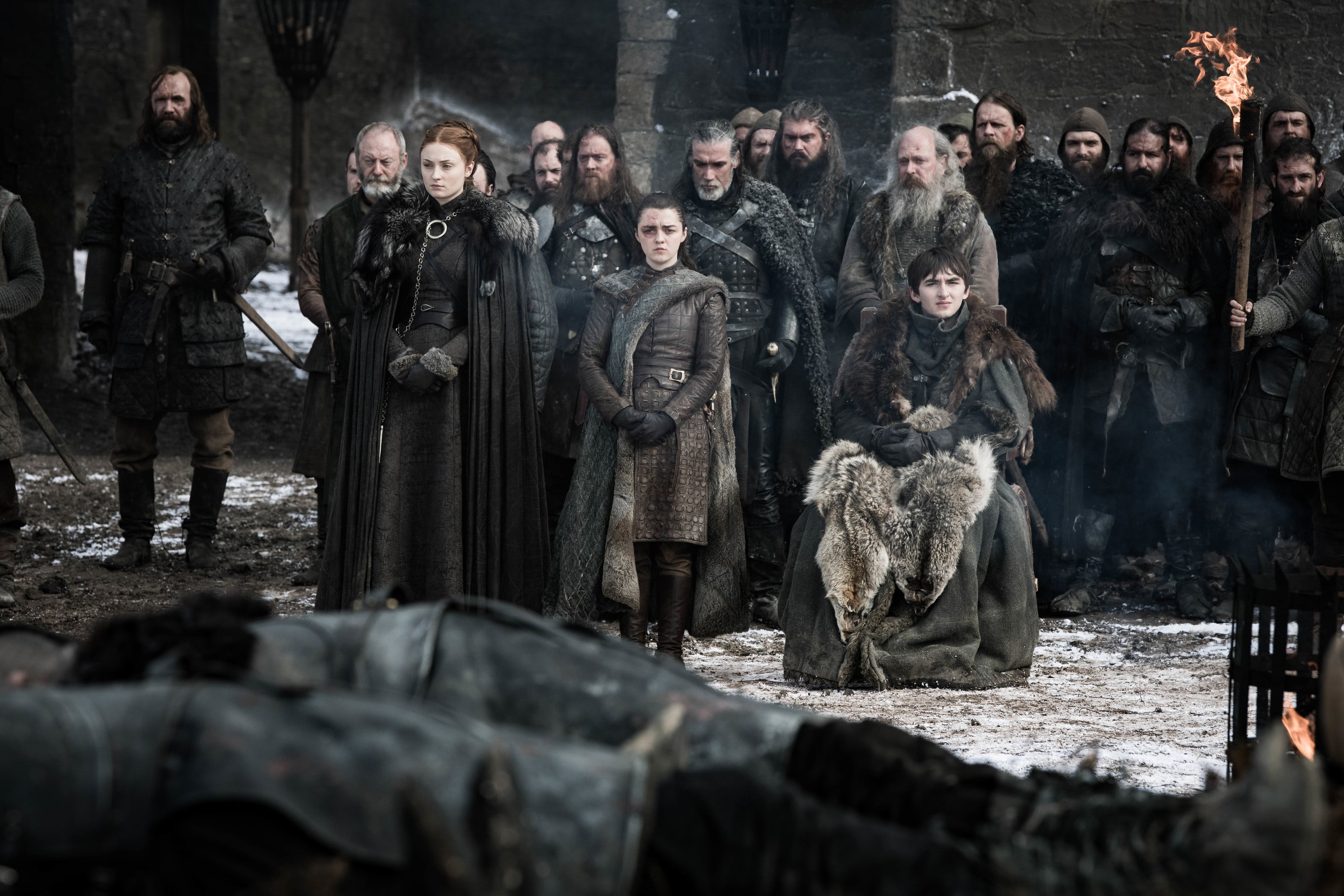 TV Show, Game Of Thrones, Arya Stark, Bran Stark, Davos Seaworth