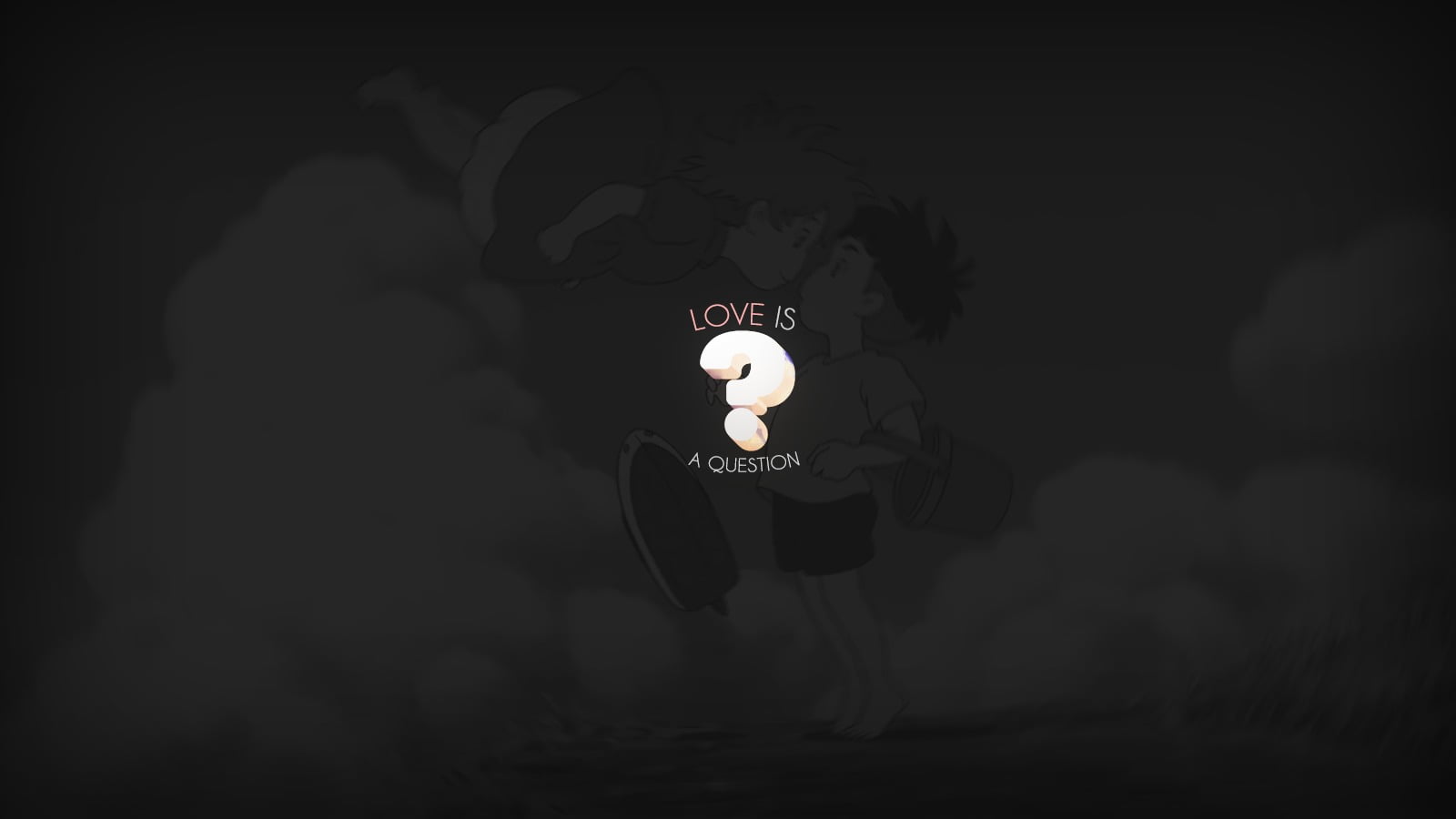 anime, love, phrase, black, minimalism, simple, simple background
