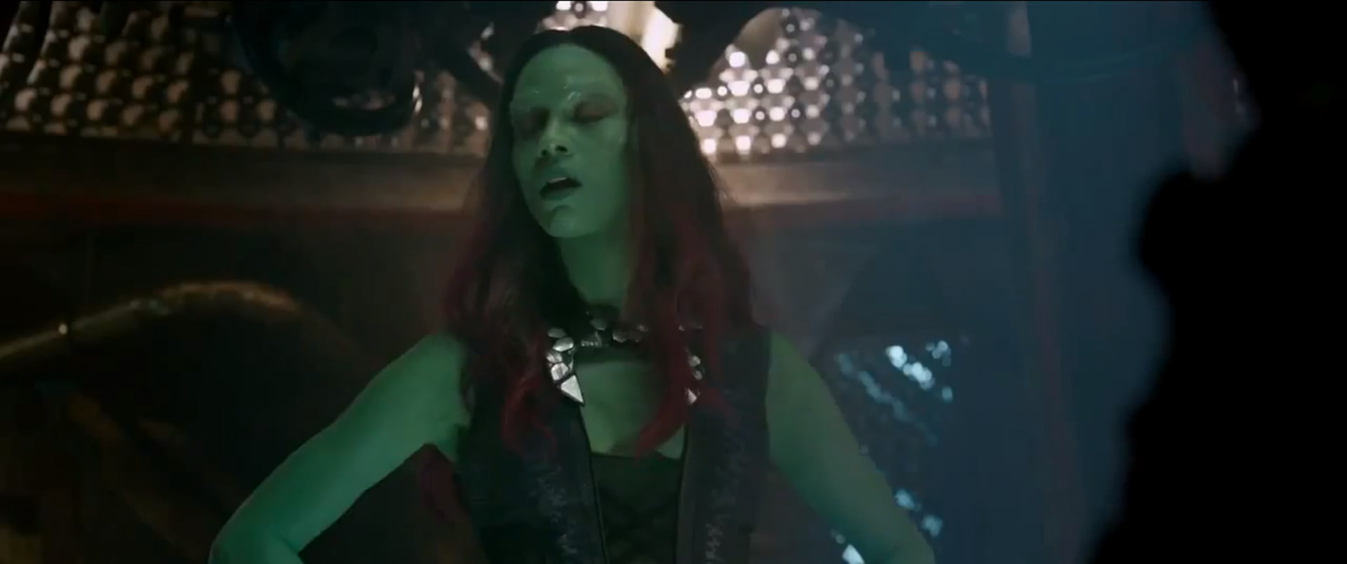Movie, Guardians of the Galaxy, Gamora, Zoe Saldana, indoors