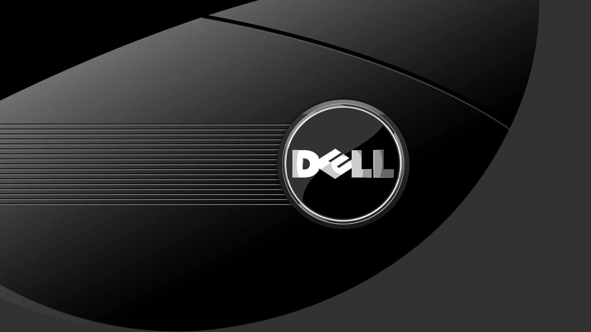 Dell, computer, hardware, geometric shape, circle, close-up