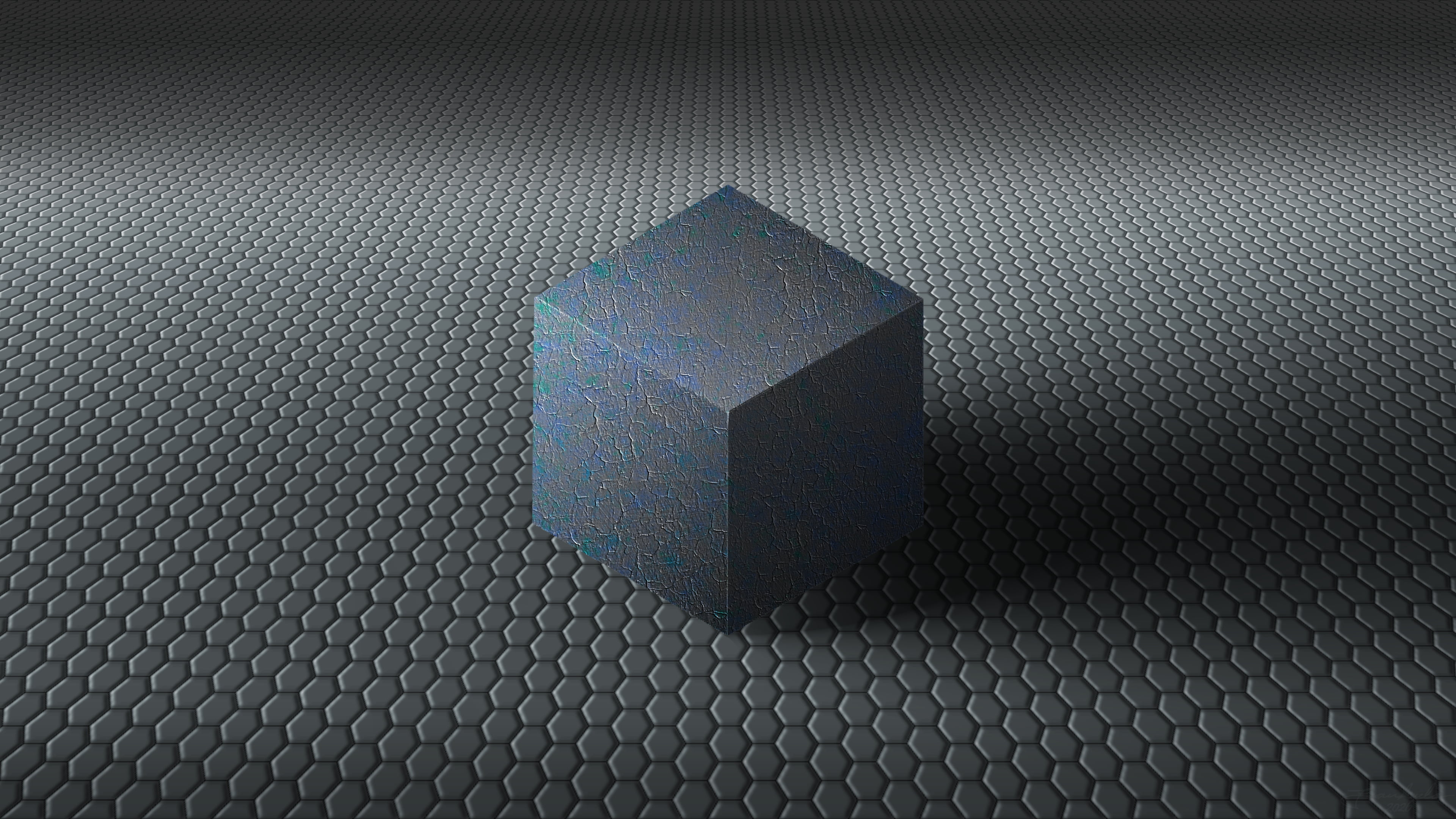 cube, hexagon, shadow