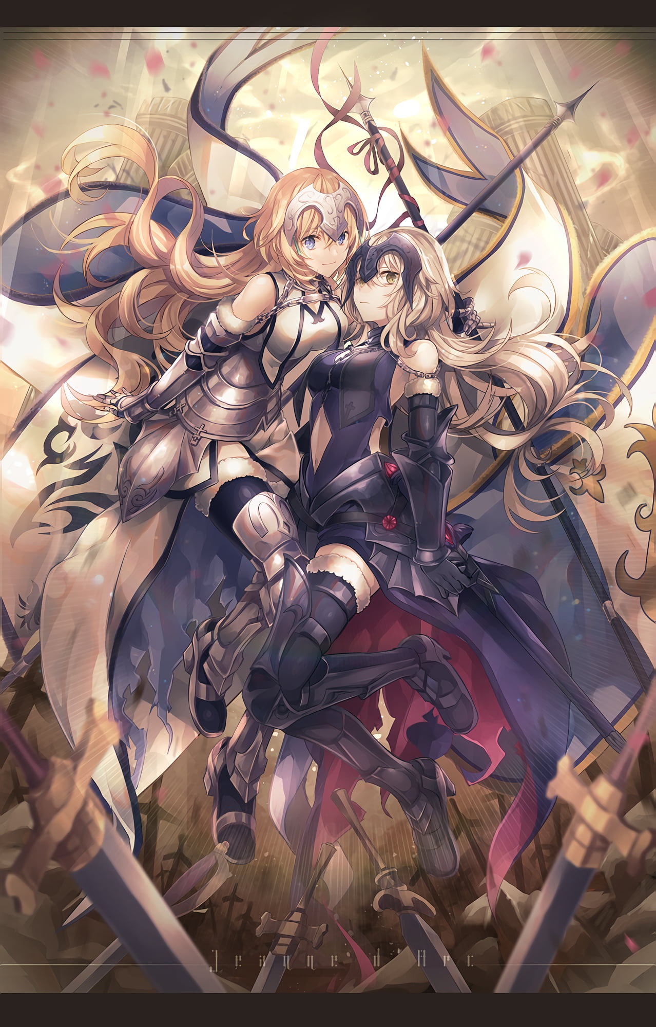 two female anime characters wallpaper, Ruler (Fate/Grand Order)