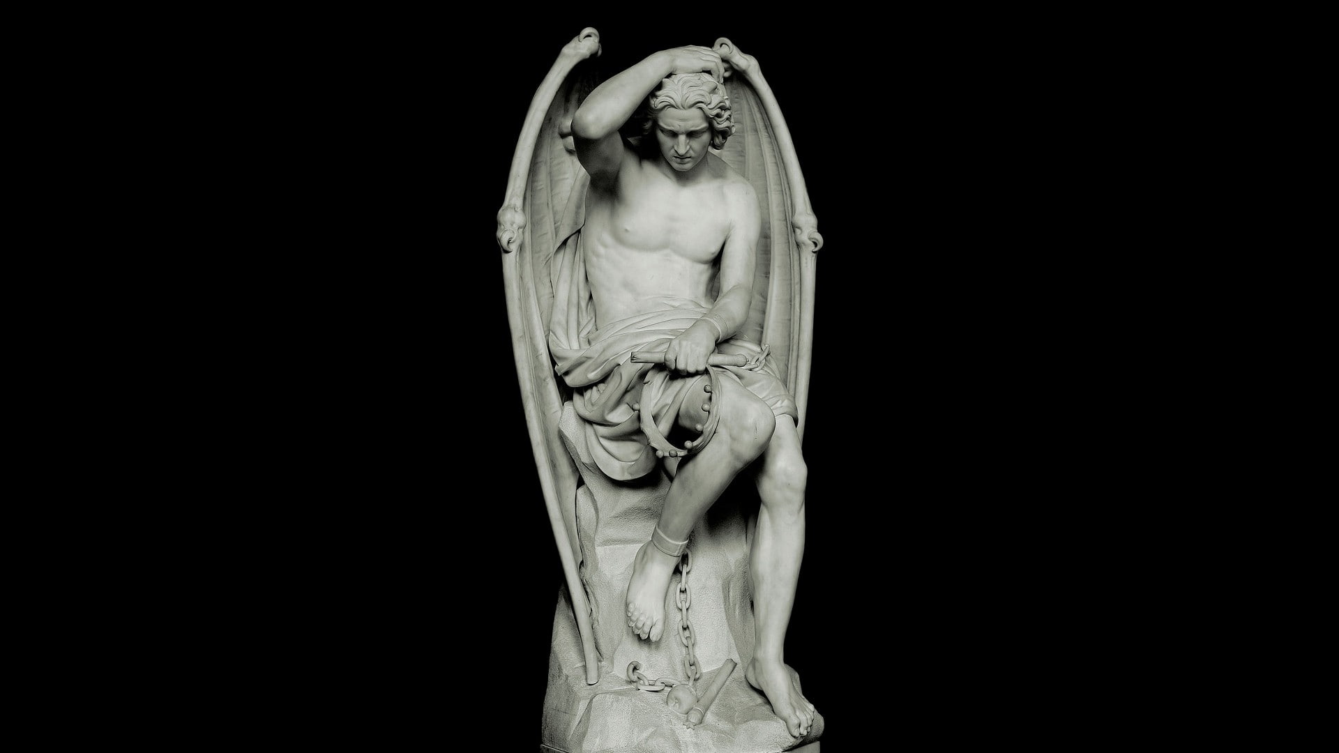 Free download | HD wallpaper: 1920x1080 px Guillaume Geefs Lucifer ...