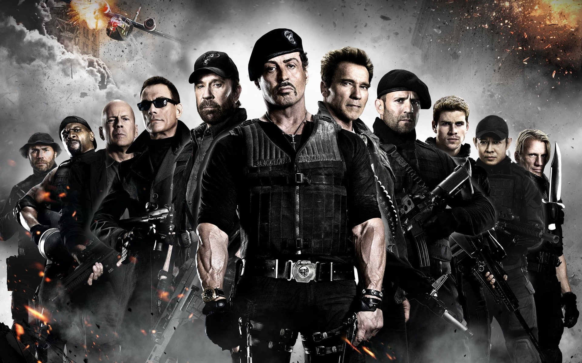 movies chuck norris jason statham arnold schwarzenegger the expendables bruce willis sylvester stall Entertainment Movies HD Art