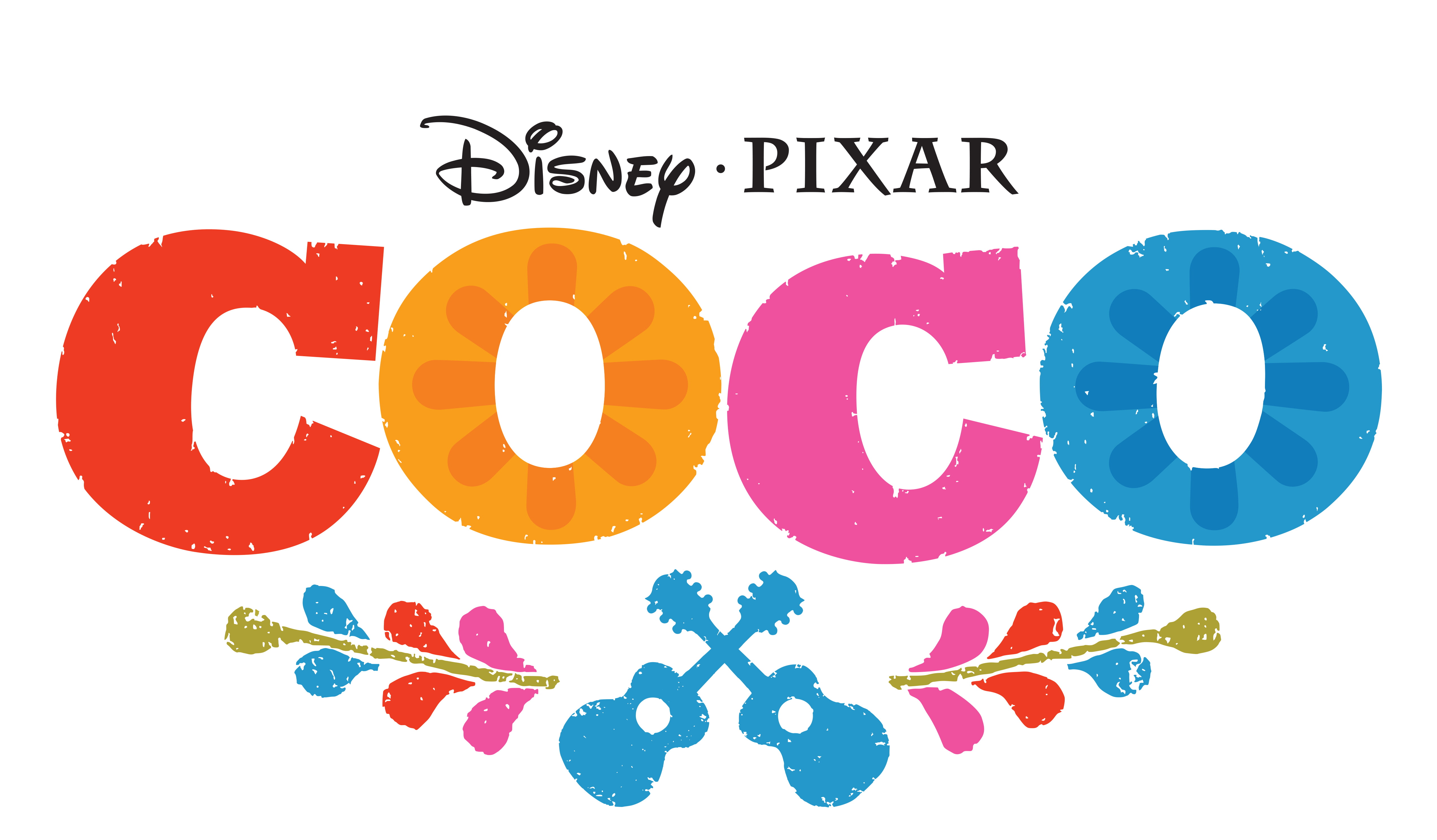 4K, Animation, 2017, Pixar, Coco, Disney, multi colored, white background