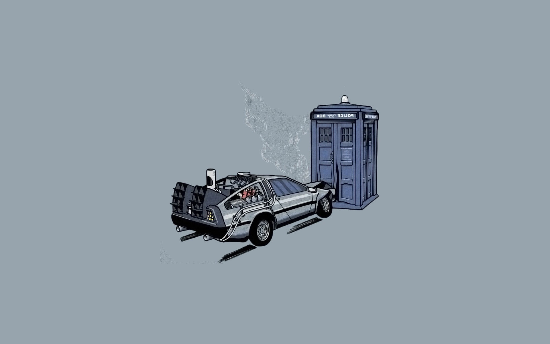 Back To The Future, Crash, Crossover, DeLorean, Doctor Who