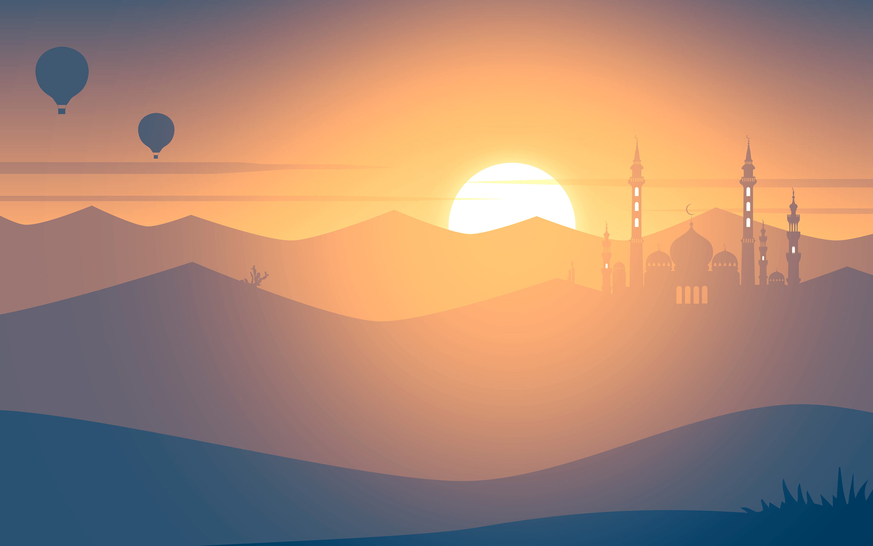 Mosque Sunset 4K