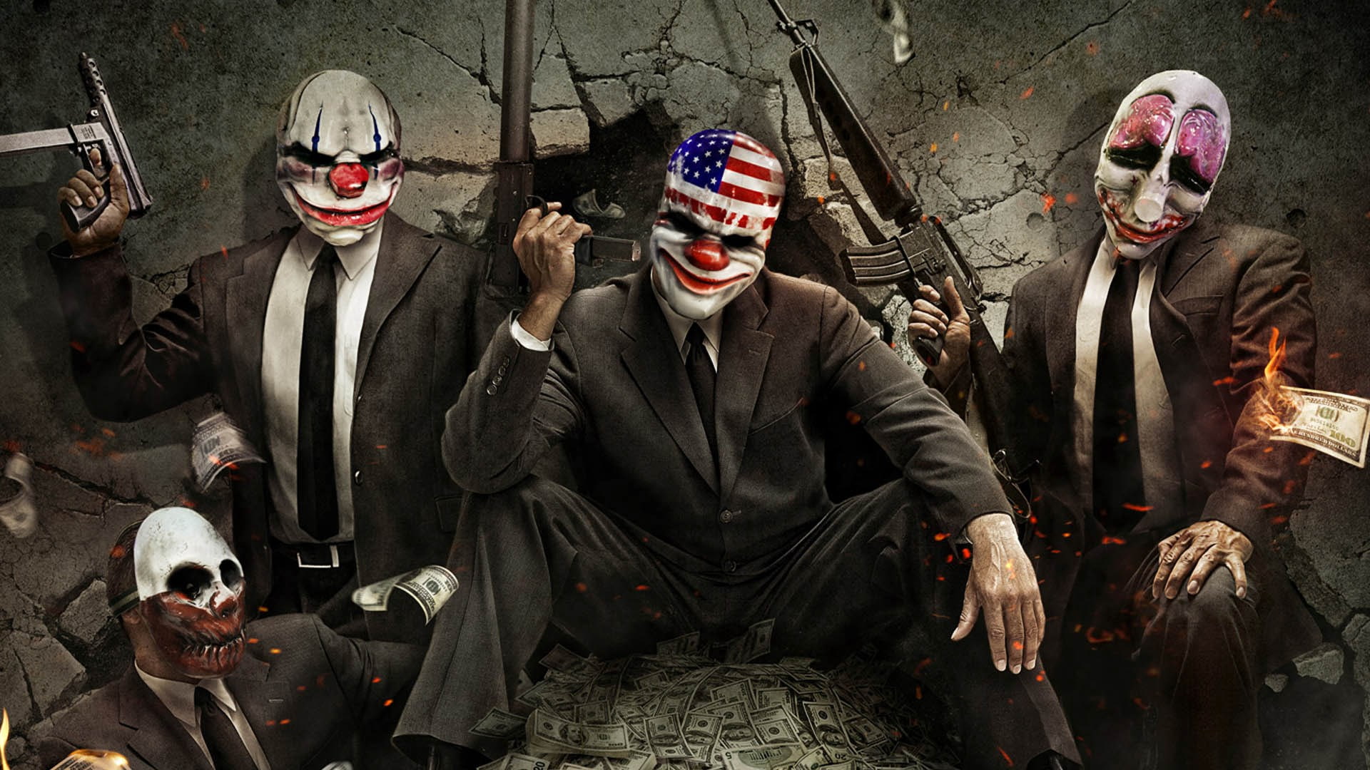PayDay: The Heist, disguise, people, men, mask, mask - disguise