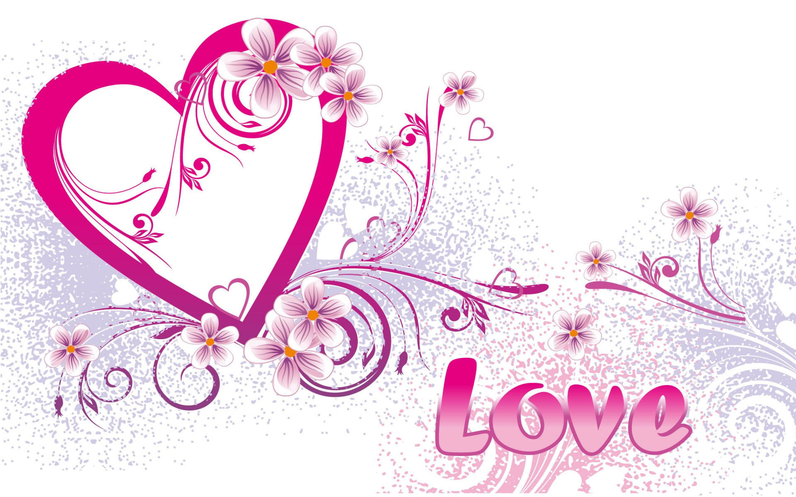 Love Heart With White Background, heart and love artwork