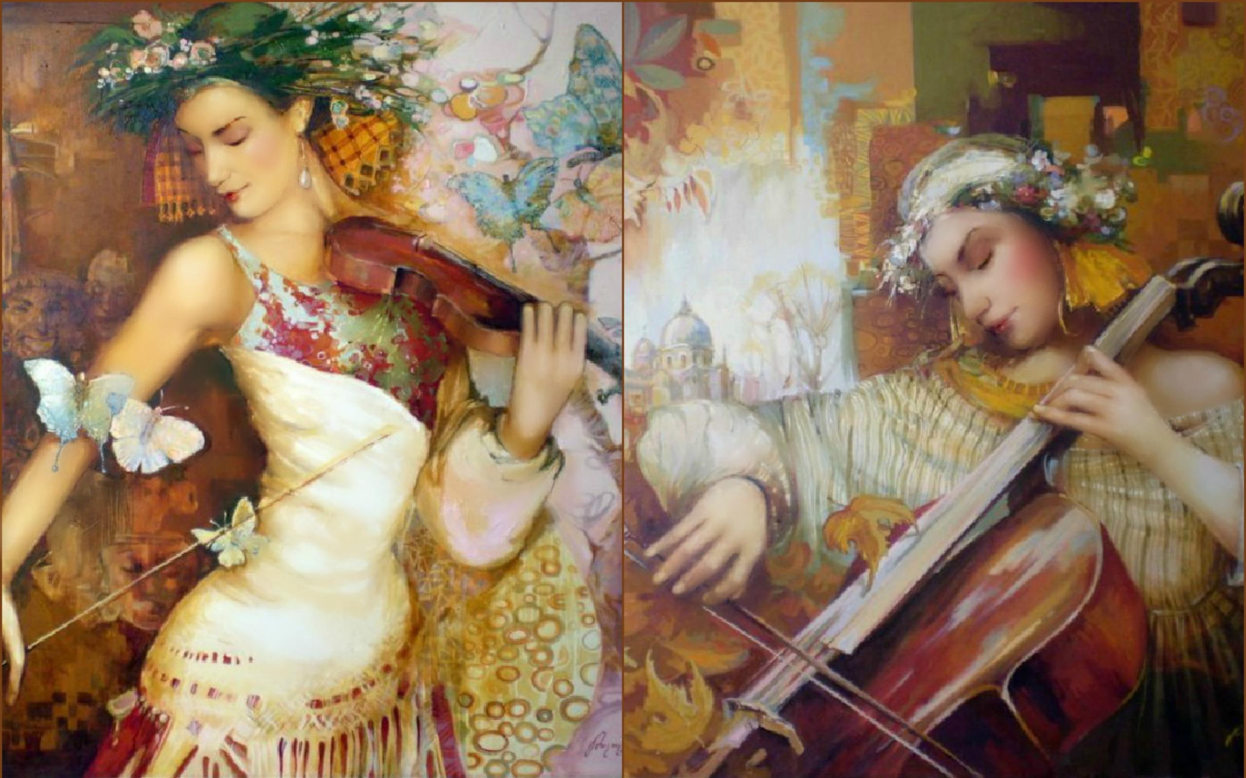Violinist ~ For Carmen, paintings, digital, beauty, 3d and abstract