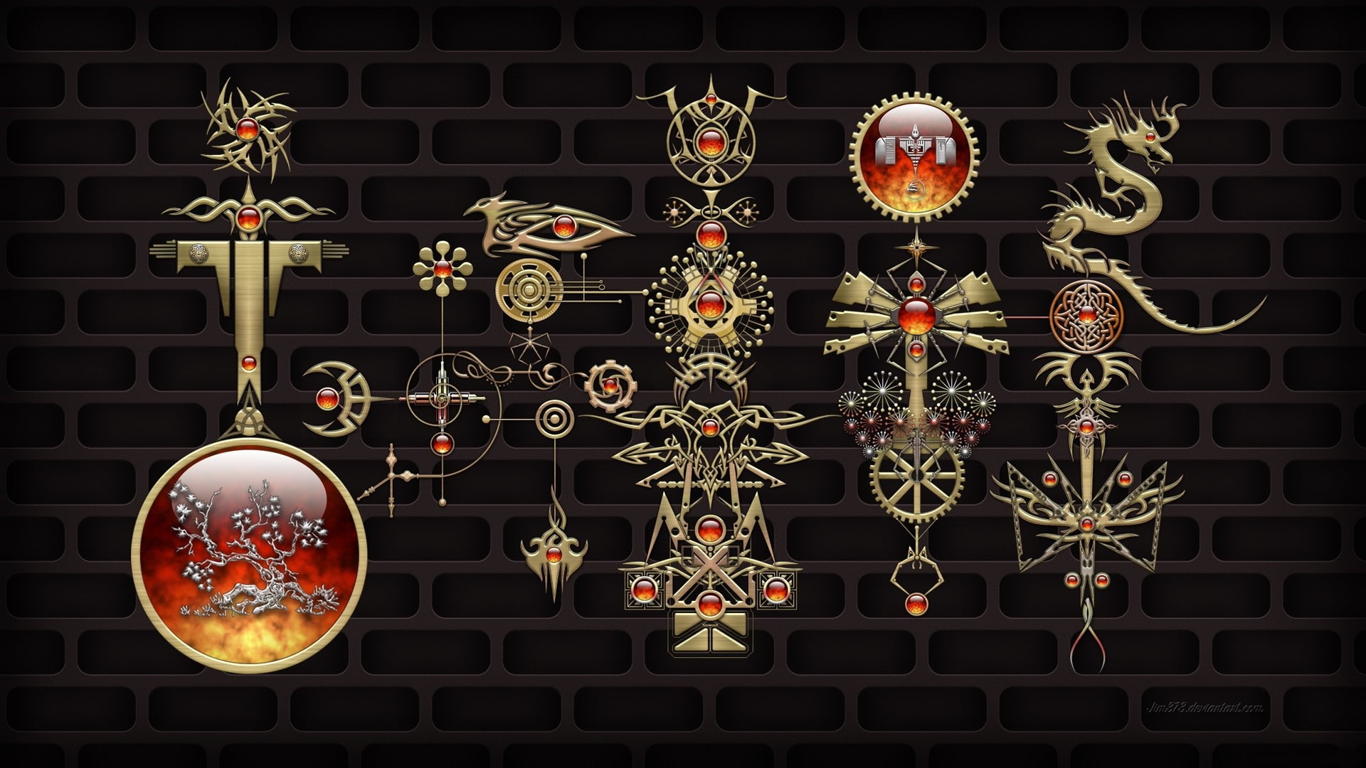 background, network, figures