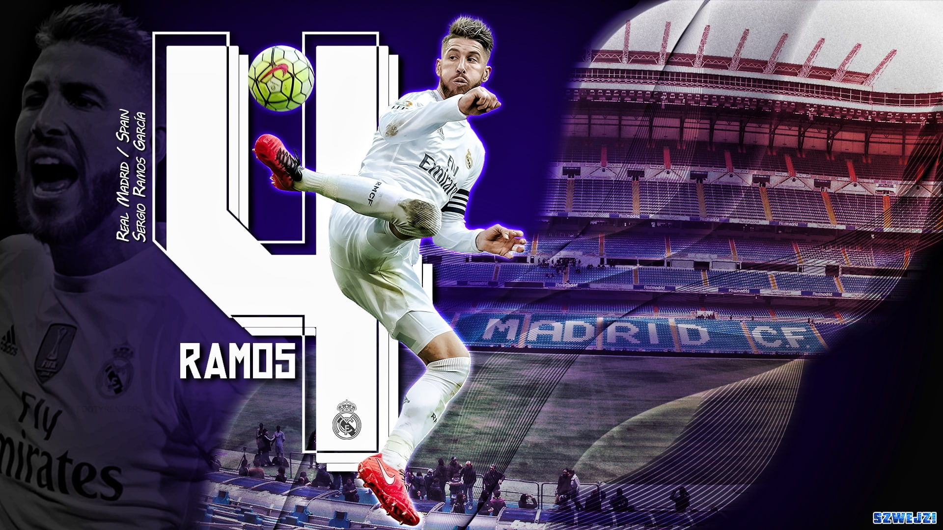 Soccer, Sergio Ramos, Real Madrid C.F., Spanish
