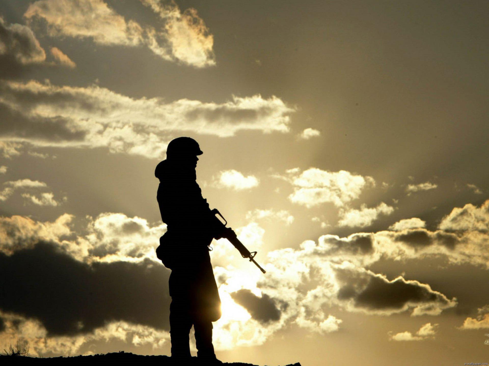 Free download | HD wallpaper: Soldier In Sunset, abstract, photography ...