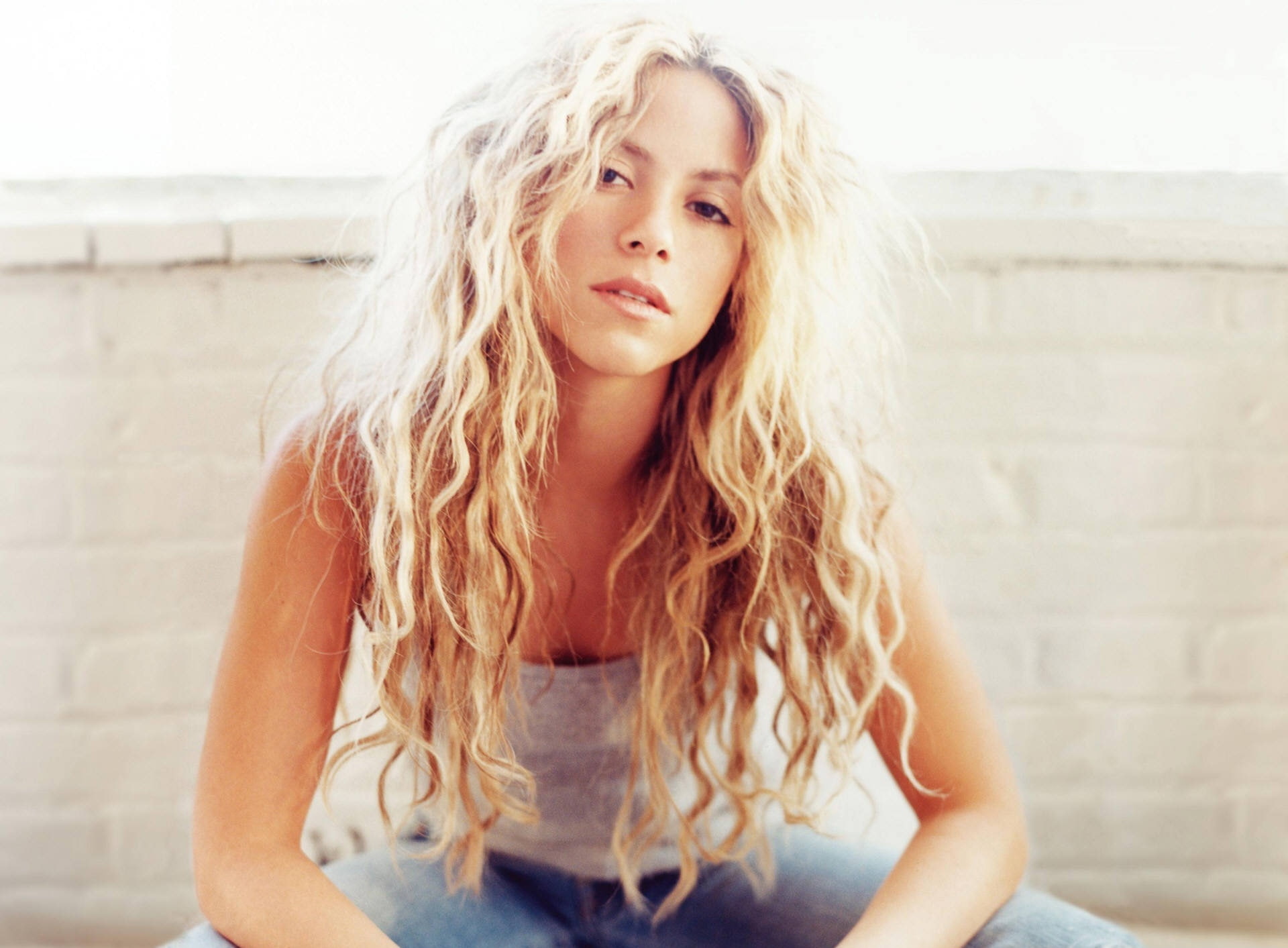 Shakira Mebarak 18, Shakira, Music, hair, long hair, blond hair