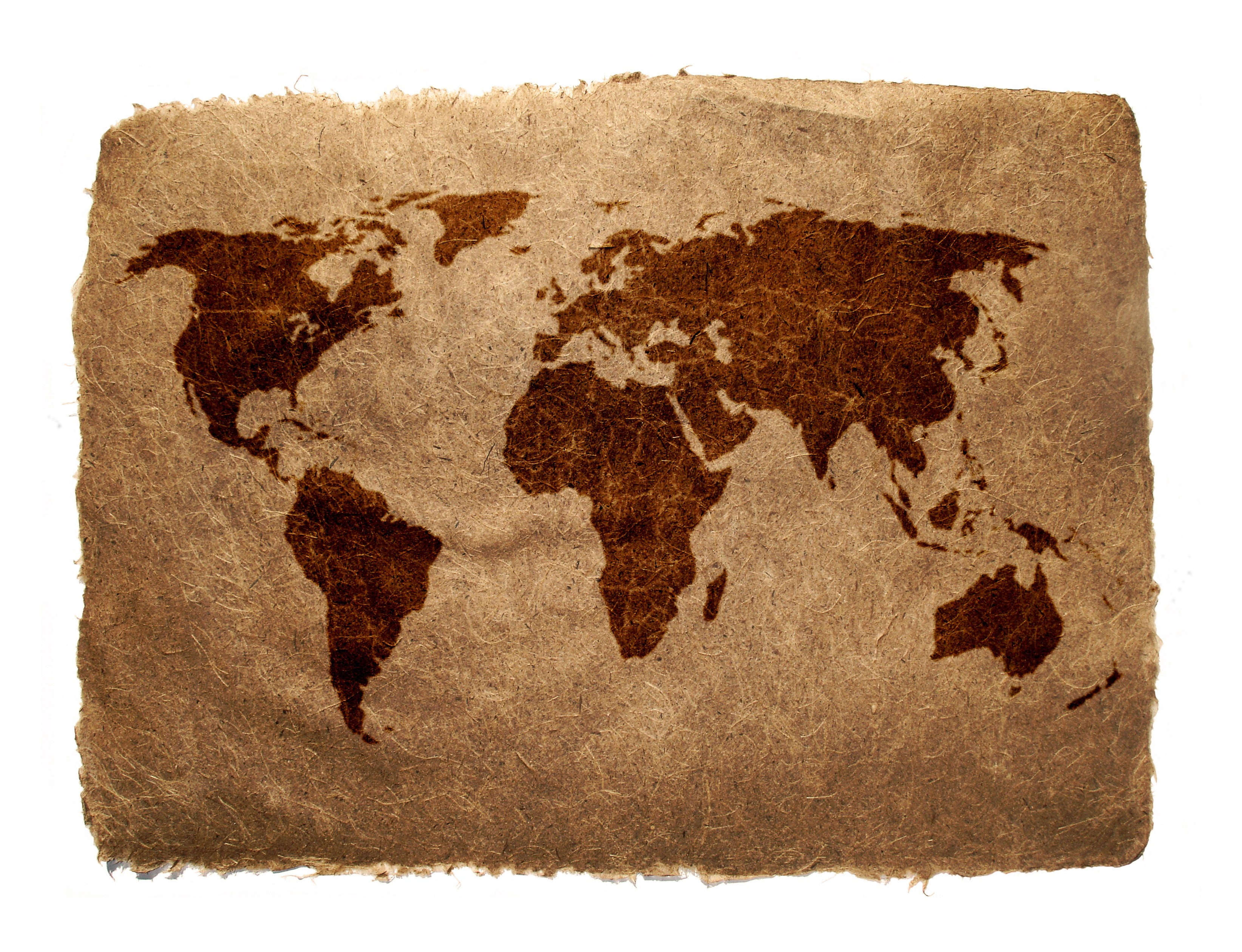 world map printed brown throw pillow, paper, earth, the world