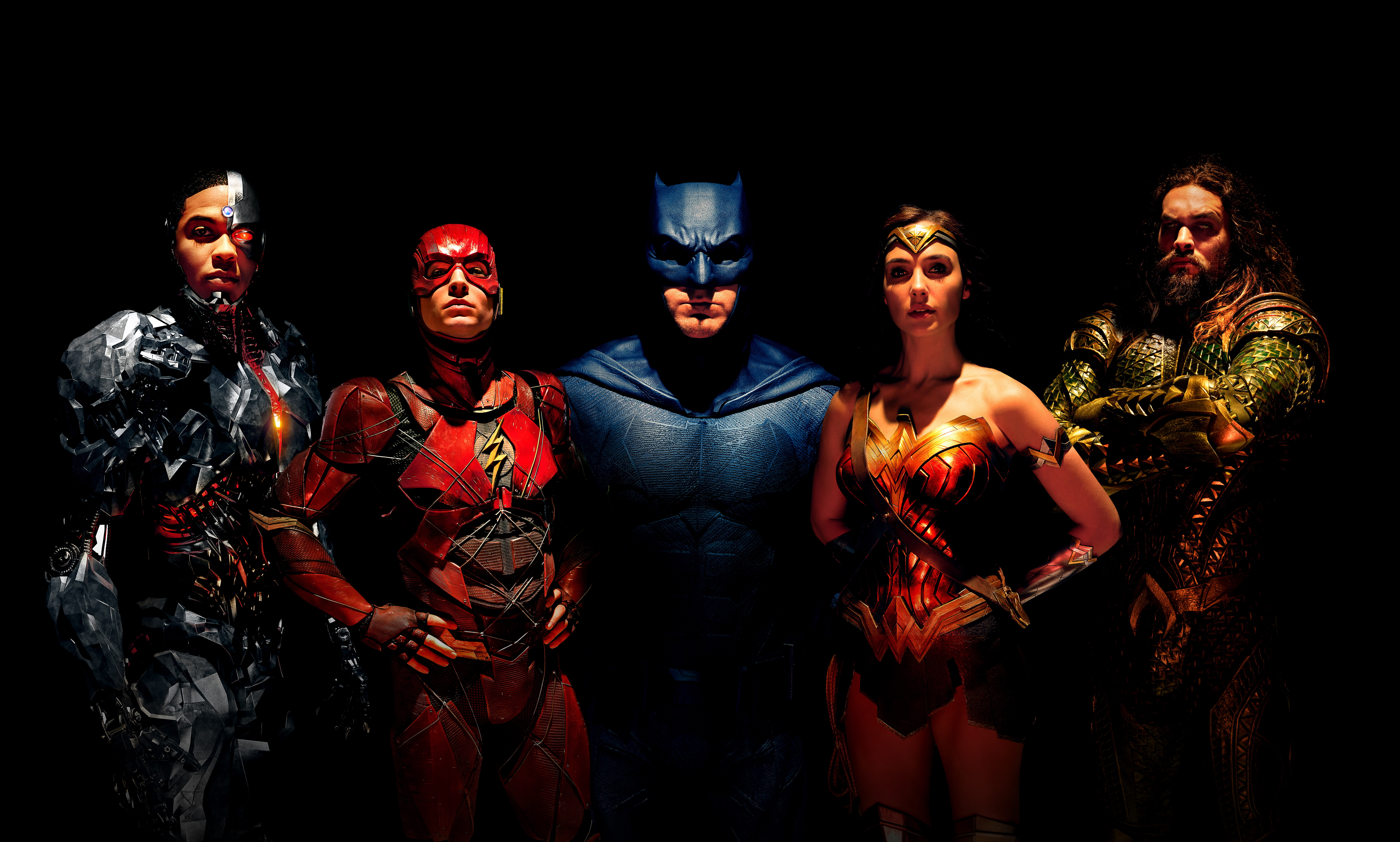 DC Justice League poster, Cyborg, The Flash, Batman, Wonder Woman