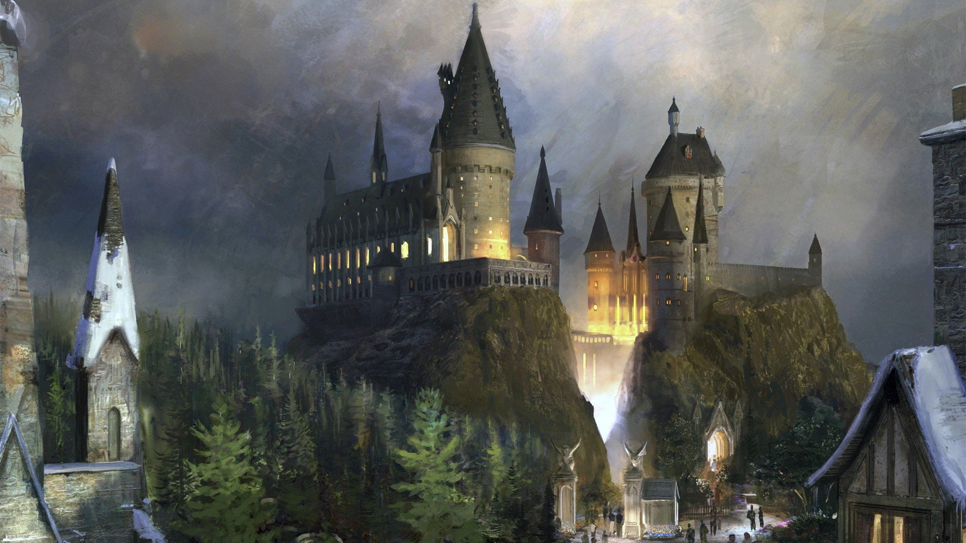 artwork, harry, hogwarts, potter