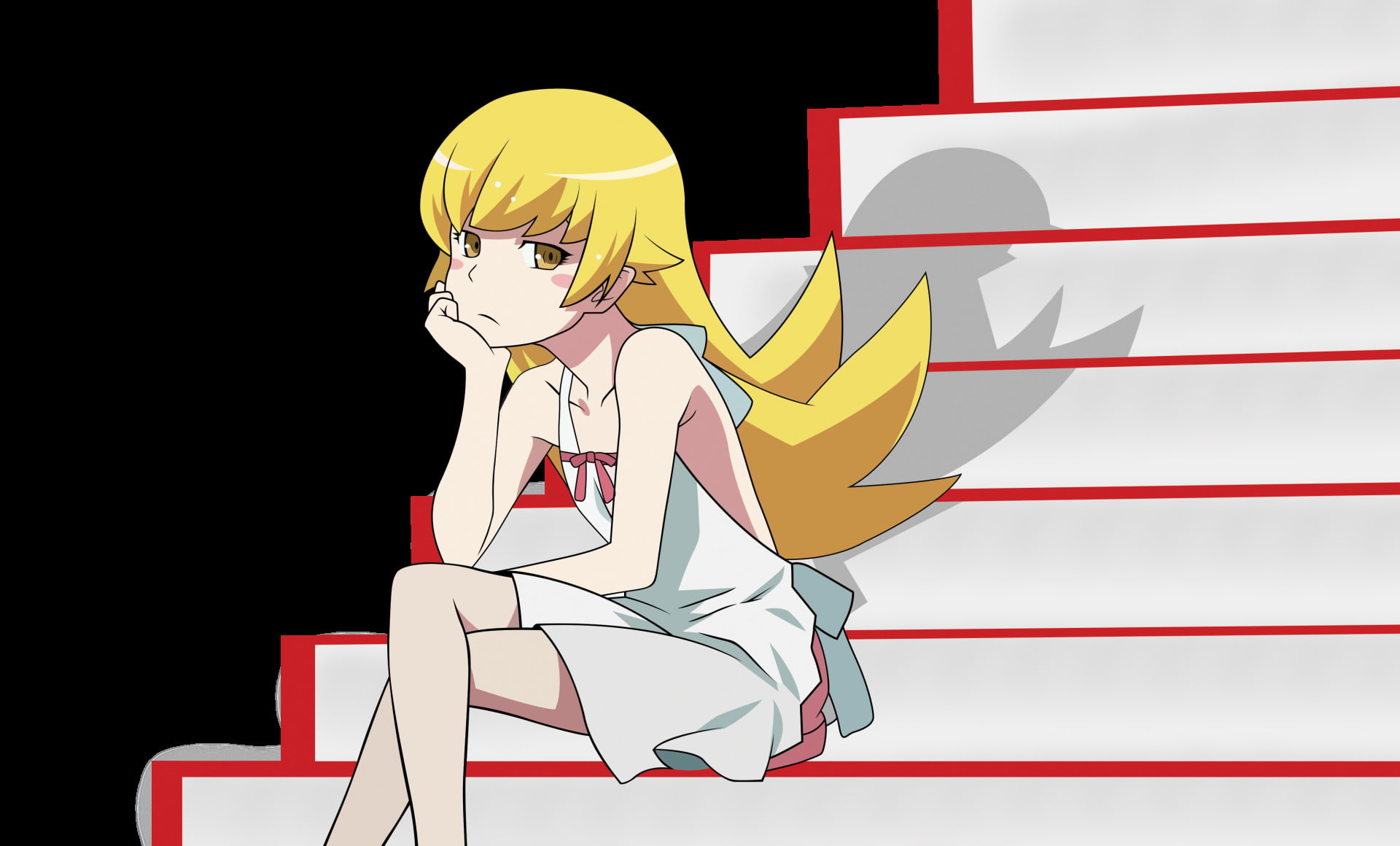 Free Download Hd Wallpaper Anime Monogatari Series Shinobu Oshino Wallpaper Flare