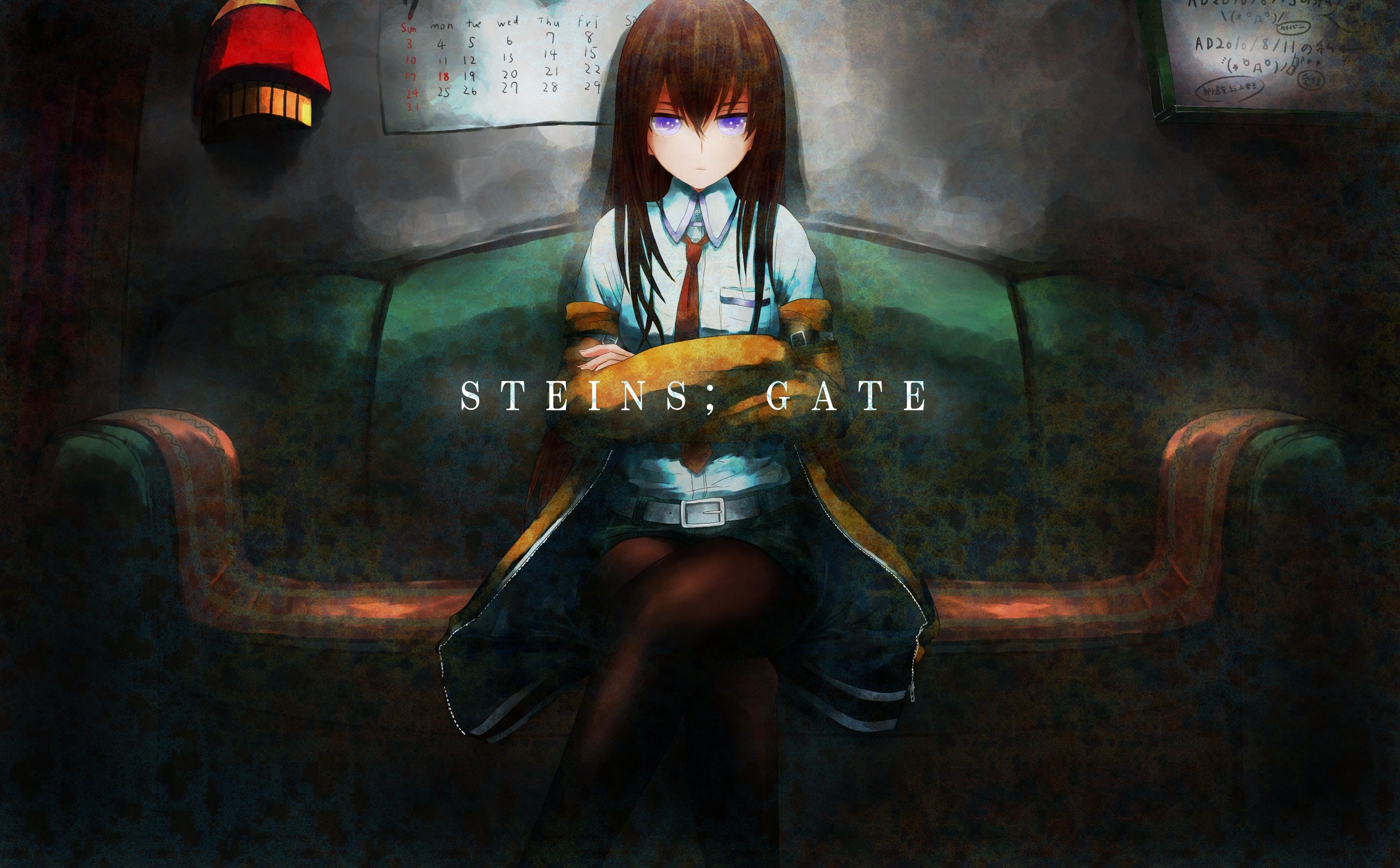 anime girls, Steins;Gate, Makise Kurisu, front view, one person